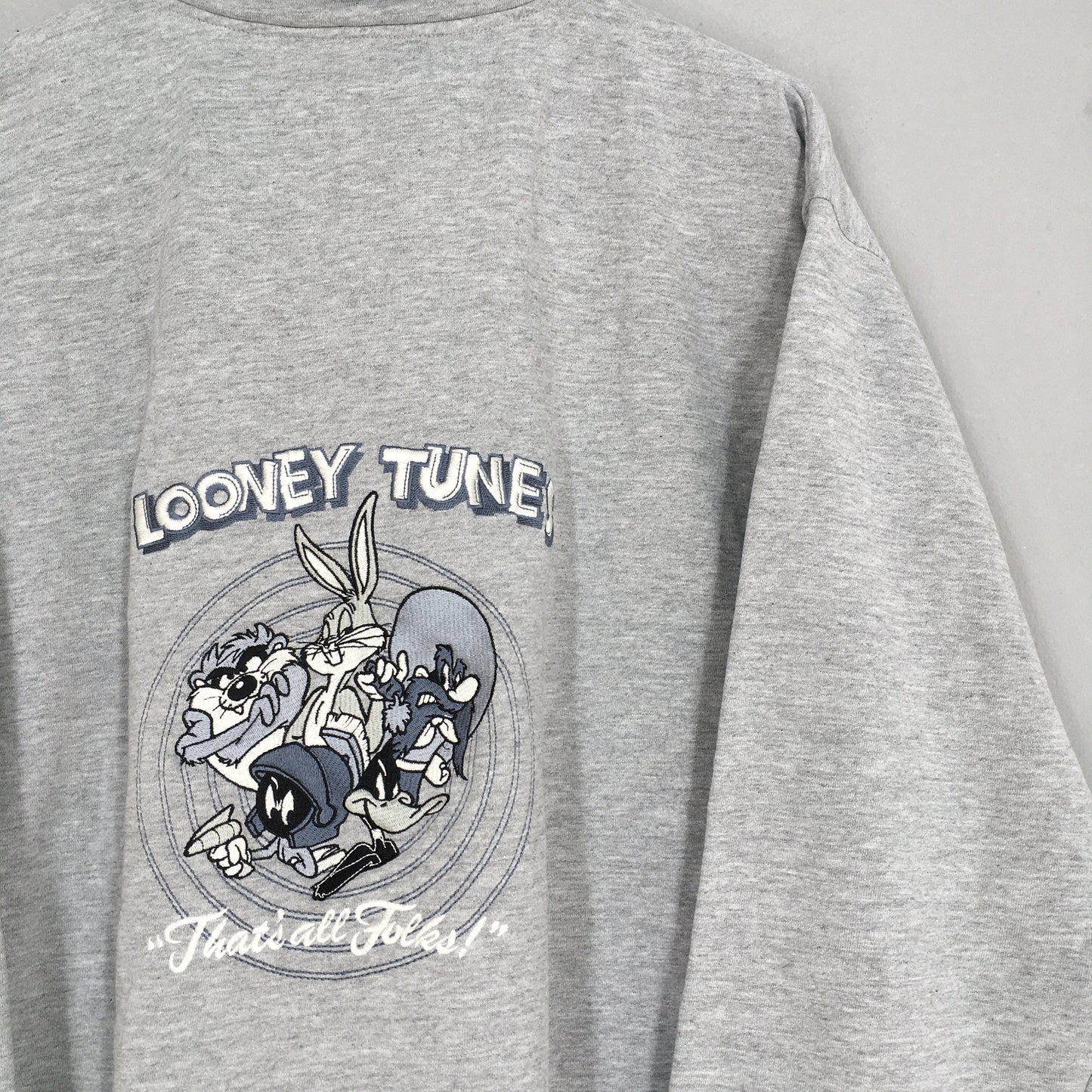 Looney Tunes Gray Sweatshirt Large