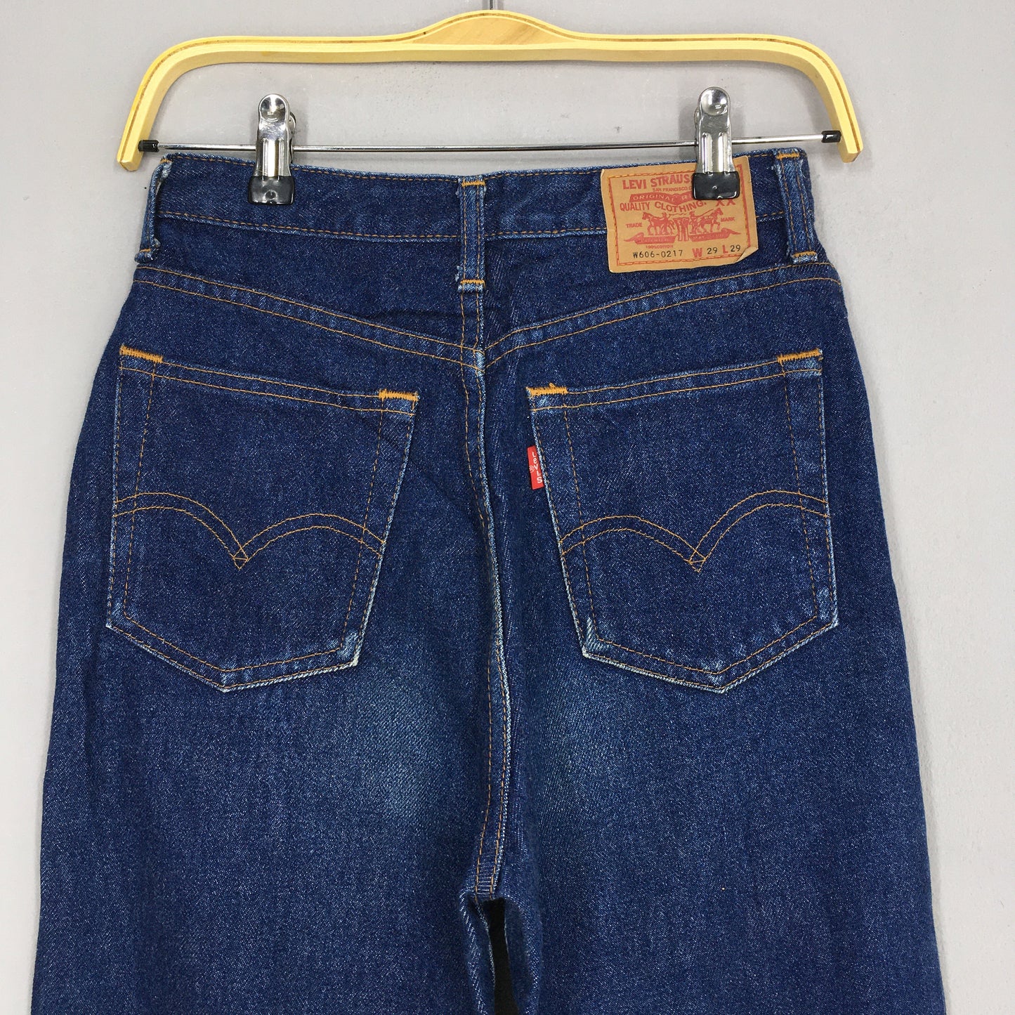 Levi's 606 Indigo Blue Jeans Levis Slim Fit Size 25x27