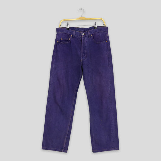 Levi's 501 Purple Overdyed Straight Cut Size 32x27