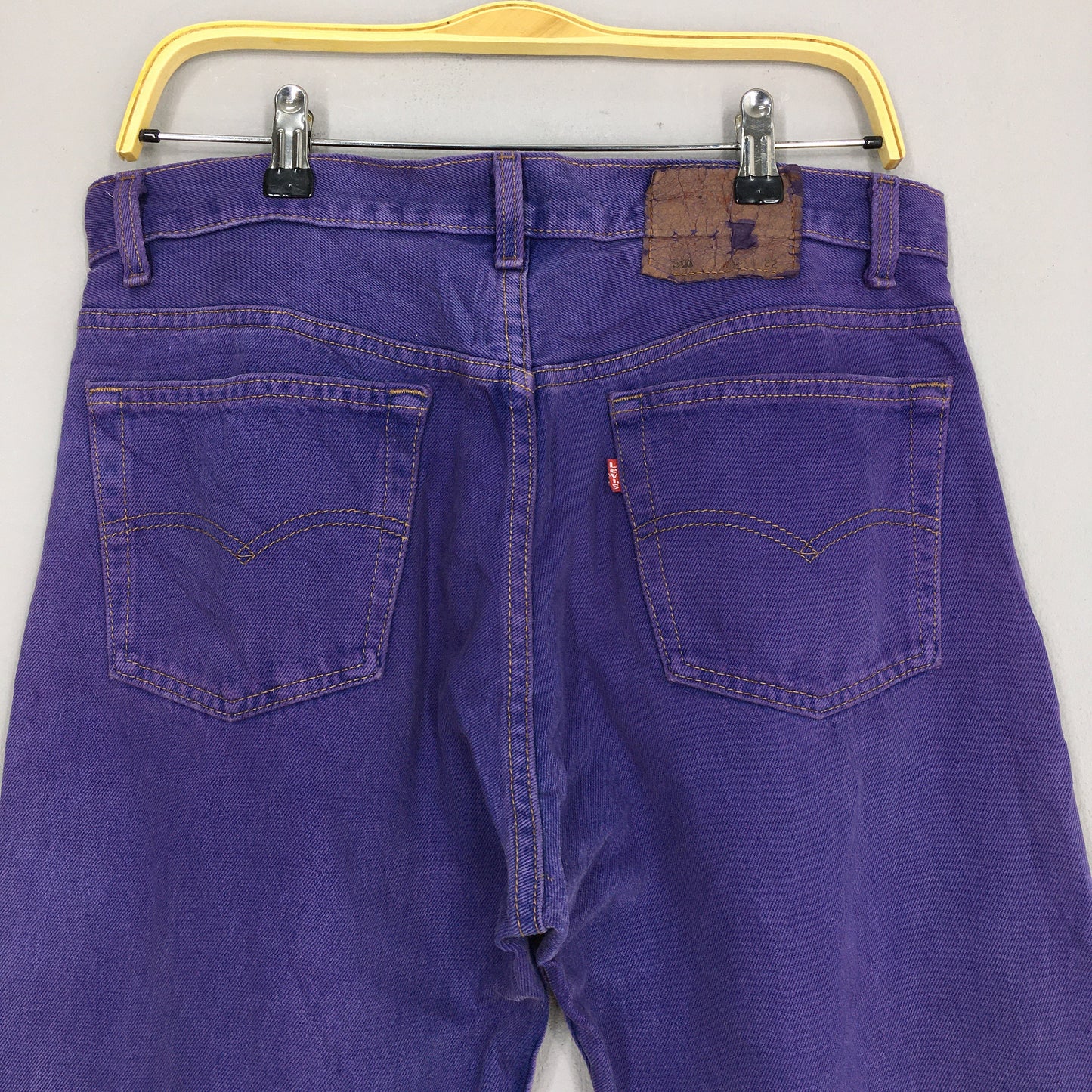 Levi's 501 Purple Overdyed Straight Cut Size 32x27