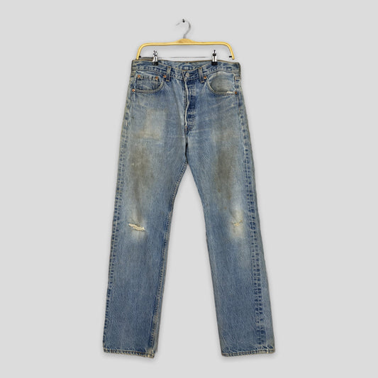 Levi's 501 Light Wash Jeans Faded Size 32x32.5