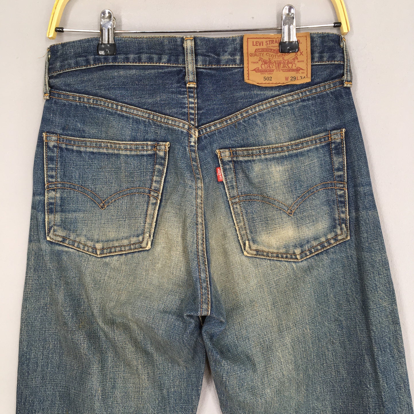 Levi's 502 LVC Japan Big E Faded Blue Redline Size 28x29