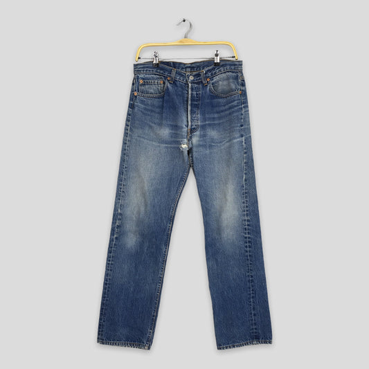 Levi's 501XX Ripped Blue Jeans Size 31x29