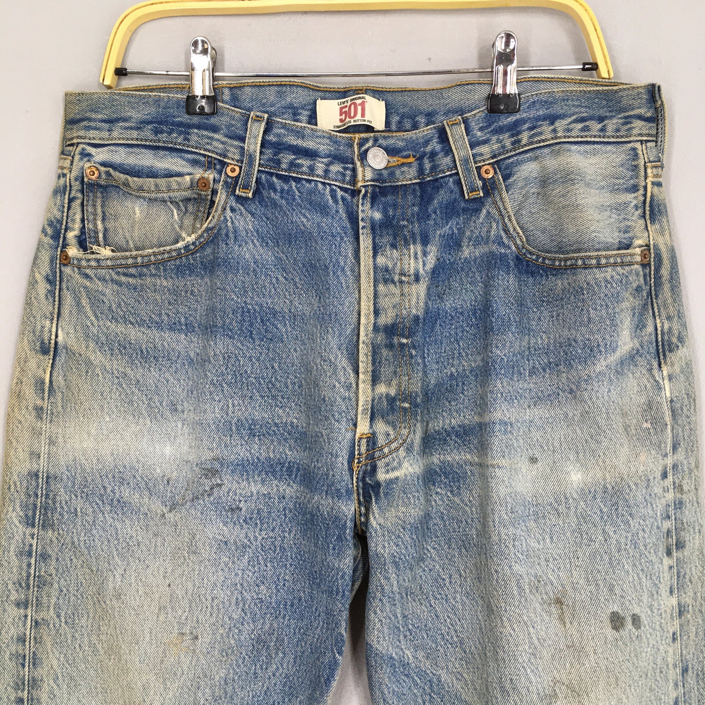 Levi's 501 Distressed Dirty Jeans Size 34x28.5