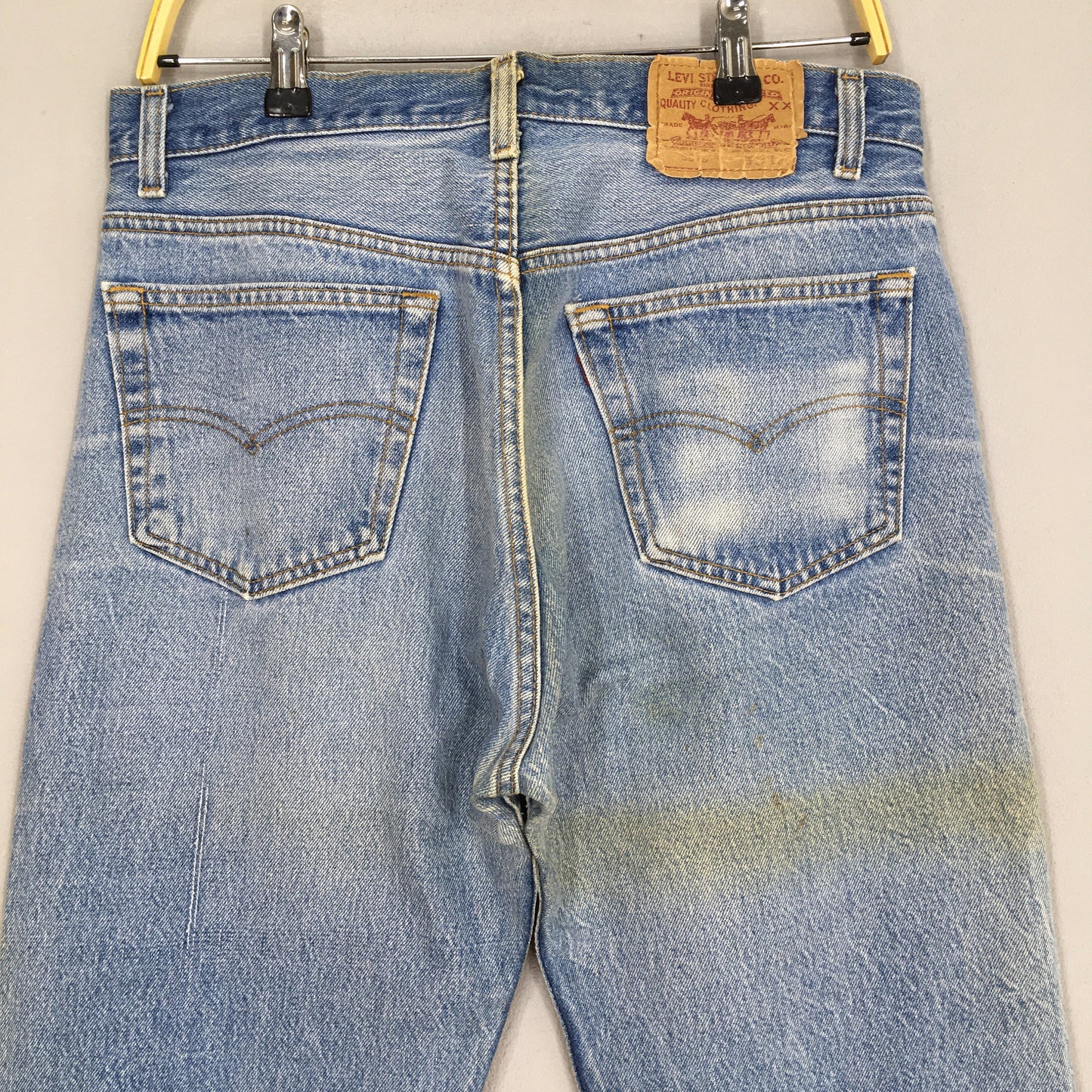 Levi's 501XX Faded Blue Jeans Size 32x30