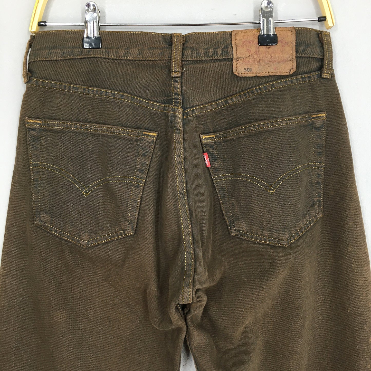 Levi's 501 Overdyed Brown Jeans Size 29x29.5