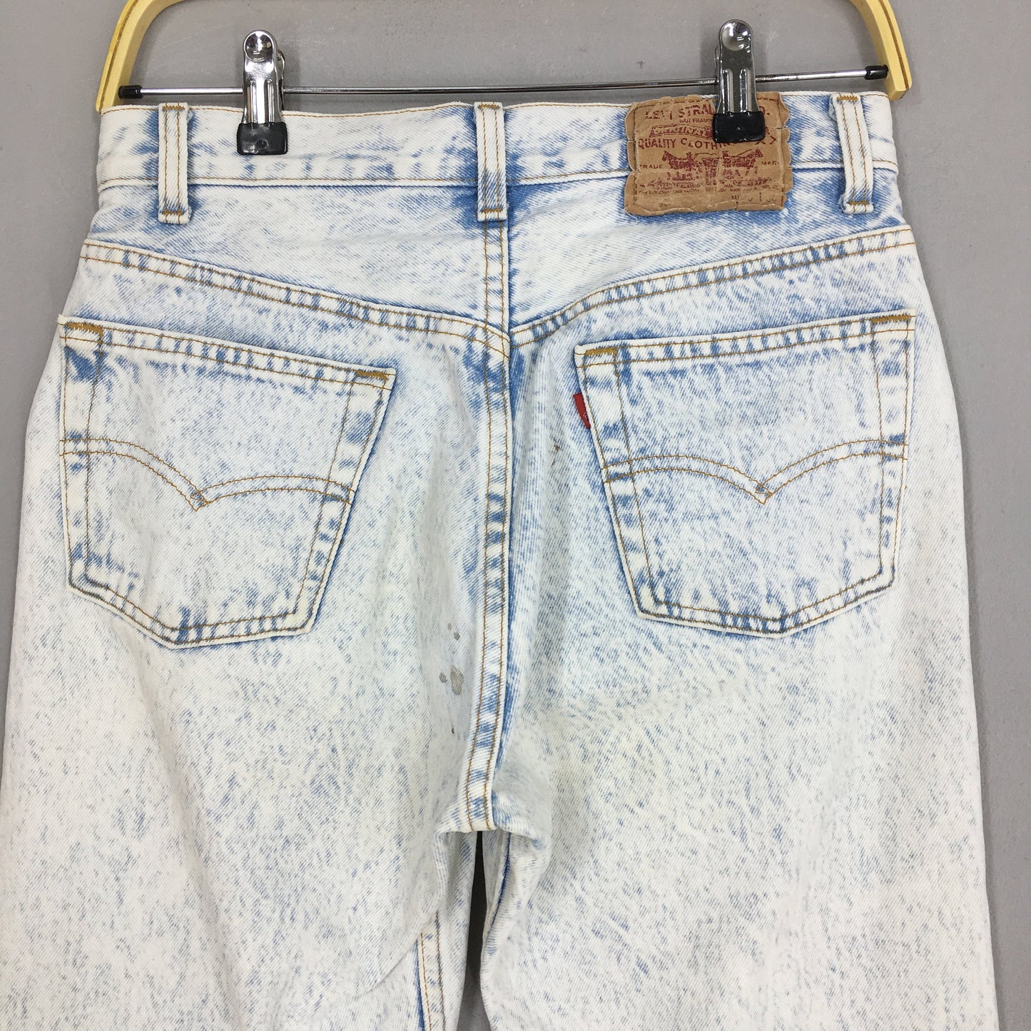 Levi's 501 Light Blue Acid Washed Size 28x33