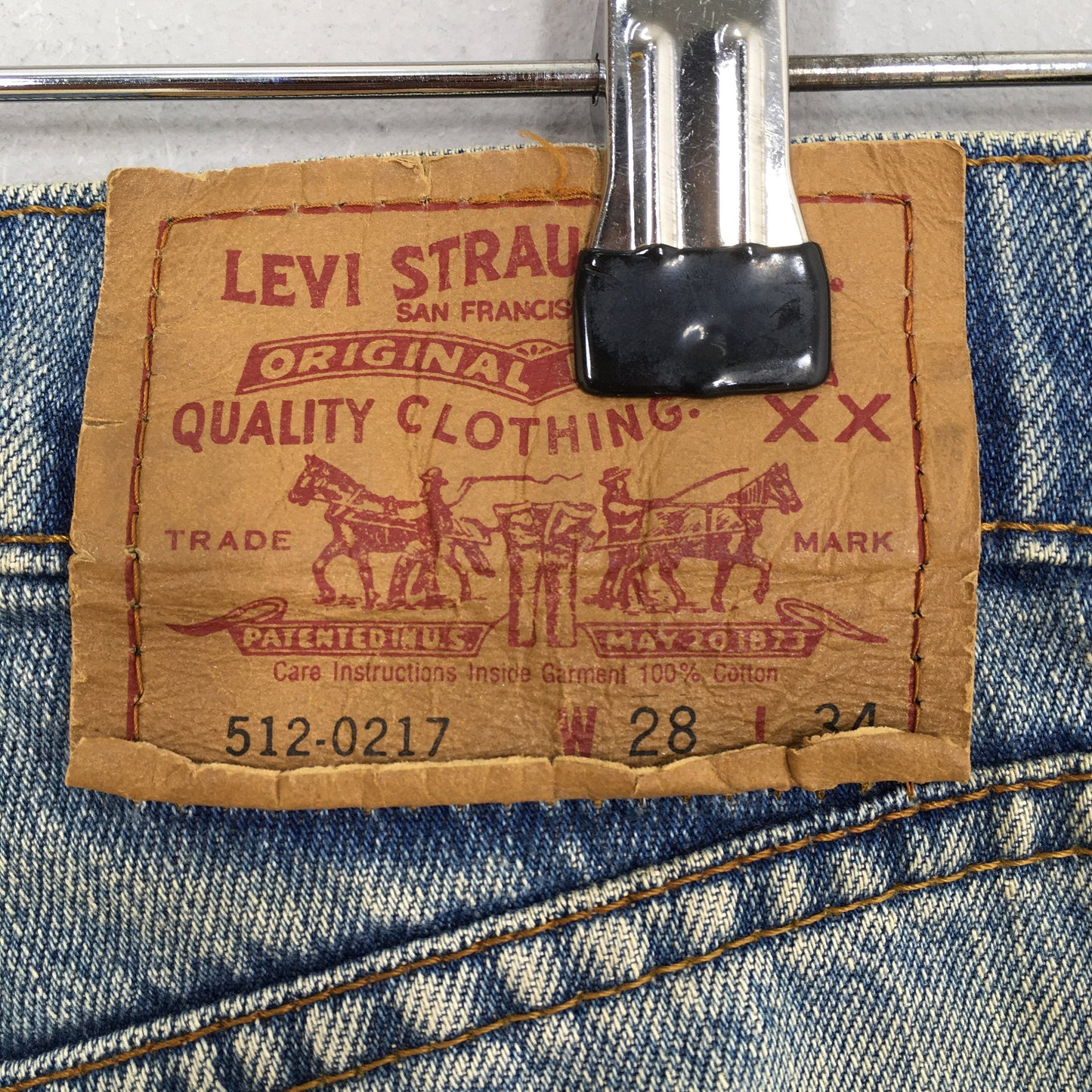 Levi's 512 Straight Loose Jeans Light Washed Size 27x31