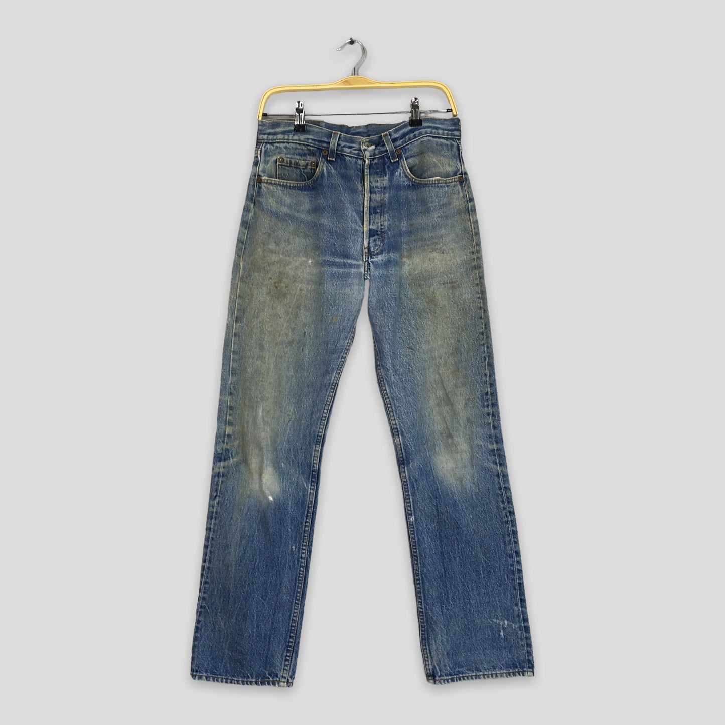 Levi's 501 Faded Dirty Blue Jeans Size 29x30.5