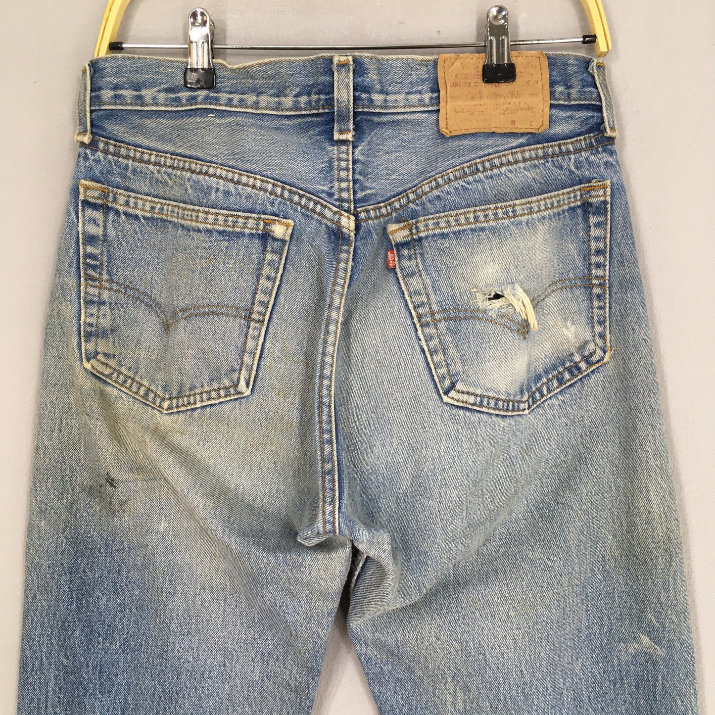 Levi's 501 Faded Dirty Blue Jeans Size 29x30.5