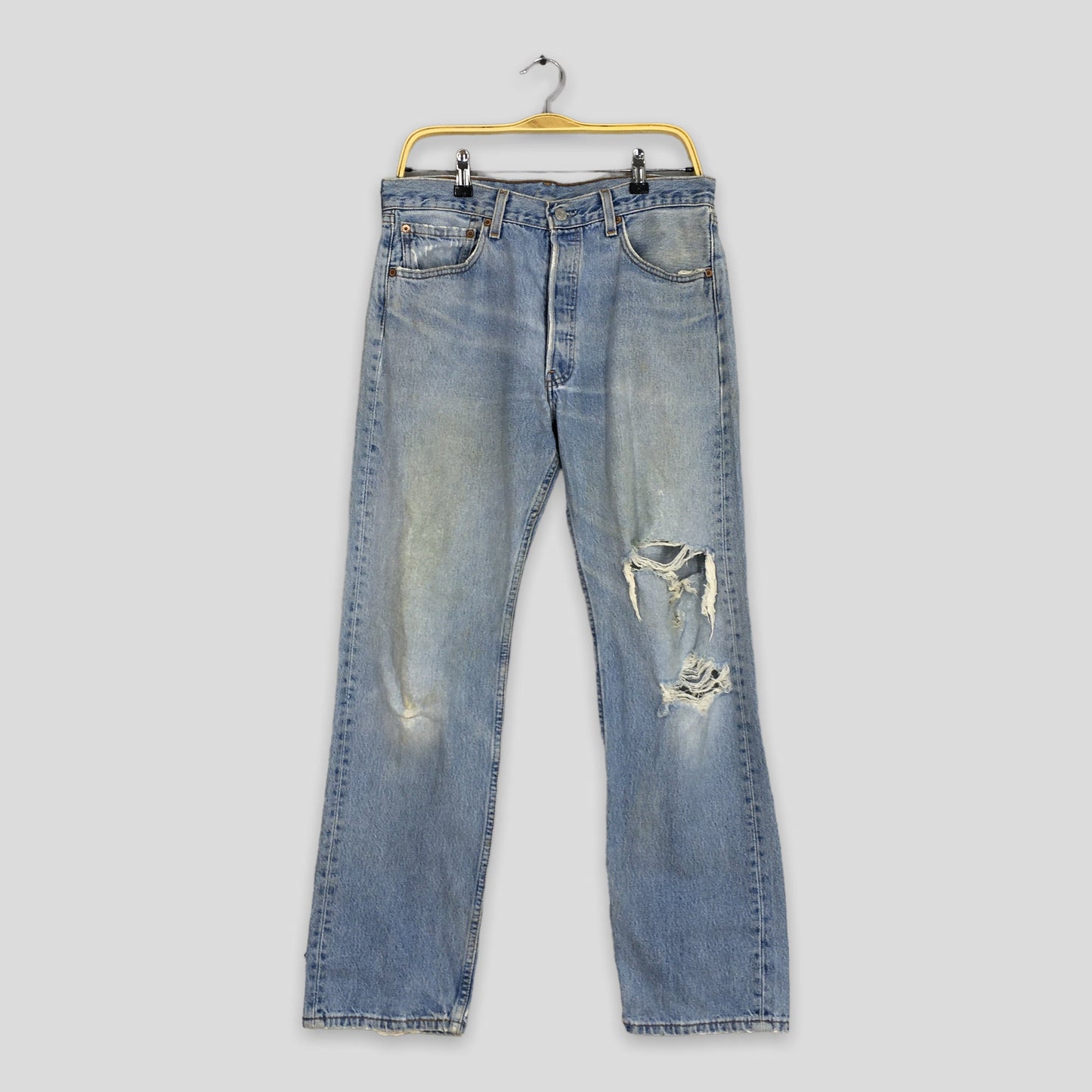 Levi's 501 Light Wash Jeans Faded Size 32x30