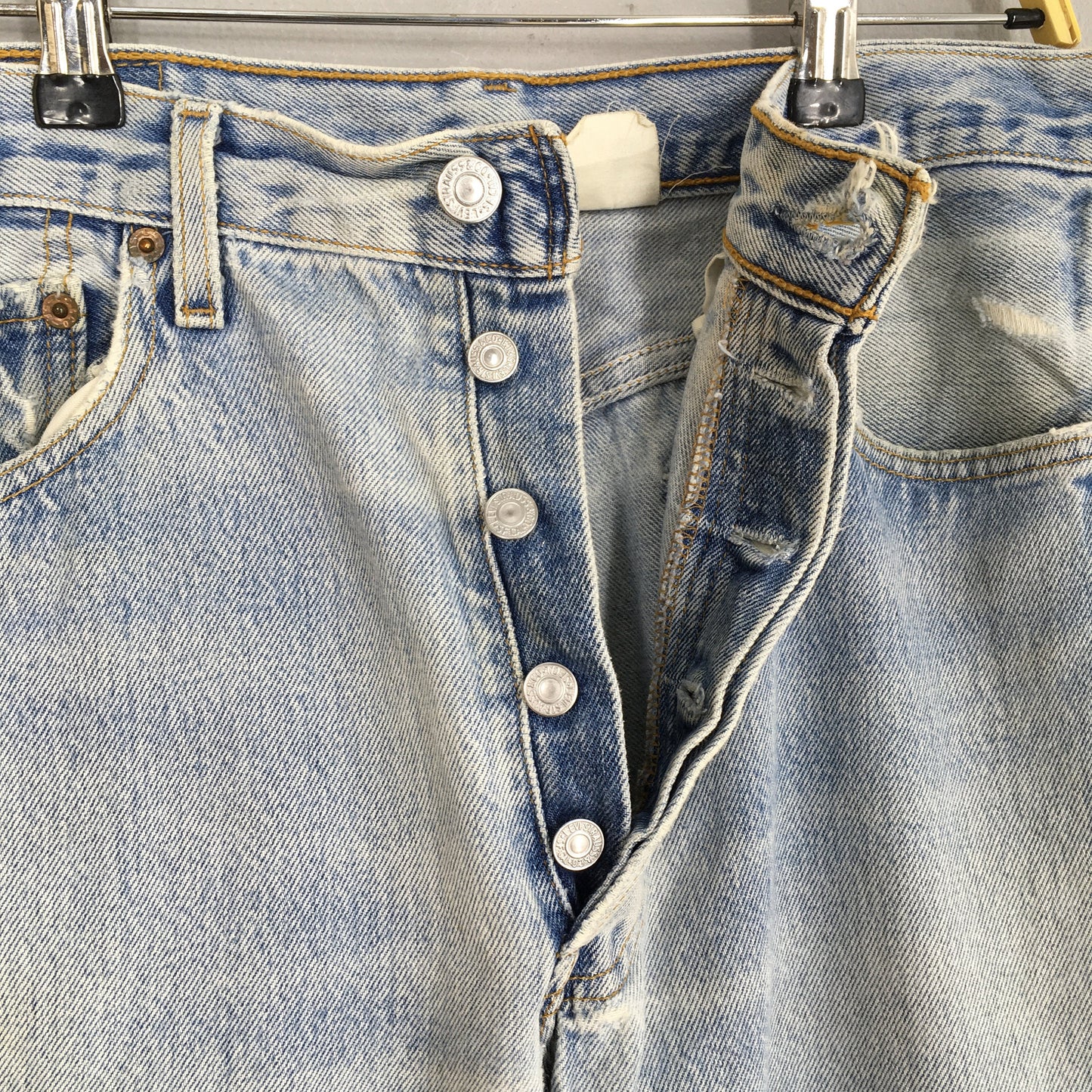 Levi's 501 Light Wash Jeans Faded Size 31x29.5