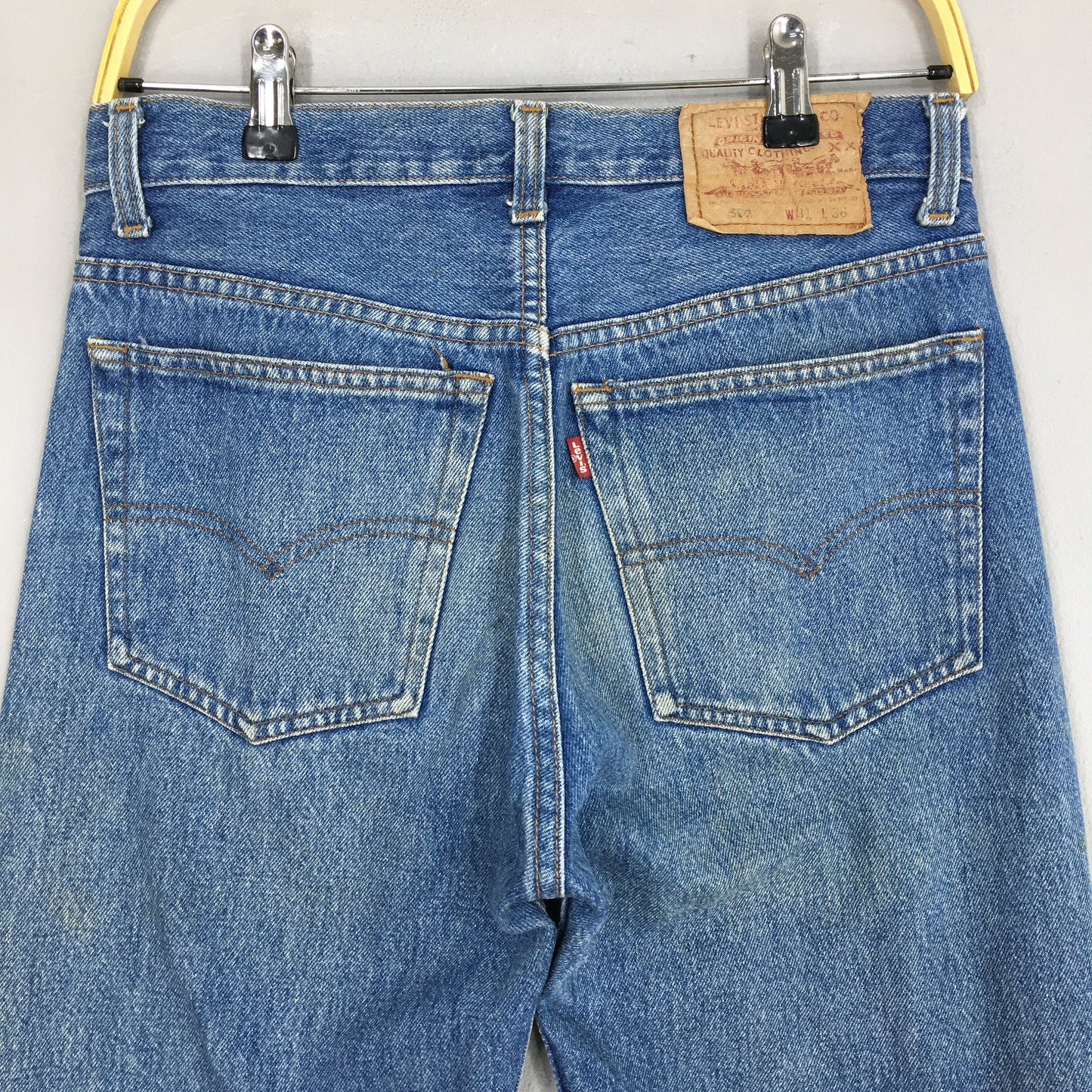 Levi's 501 Faded Dirty Blue Jeans Size 29x28