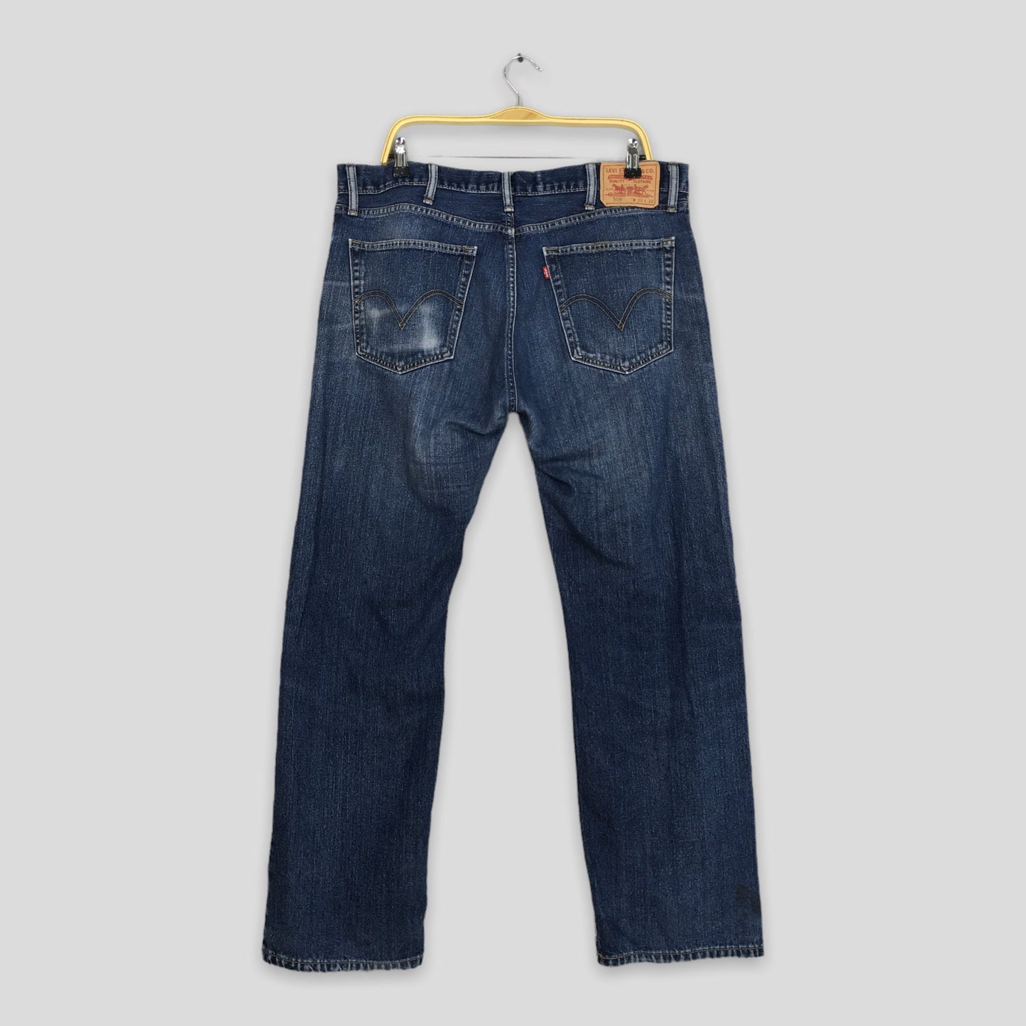 Levi's 505 Straight Fit Jeans Faded Blue Jeans Size 39x30