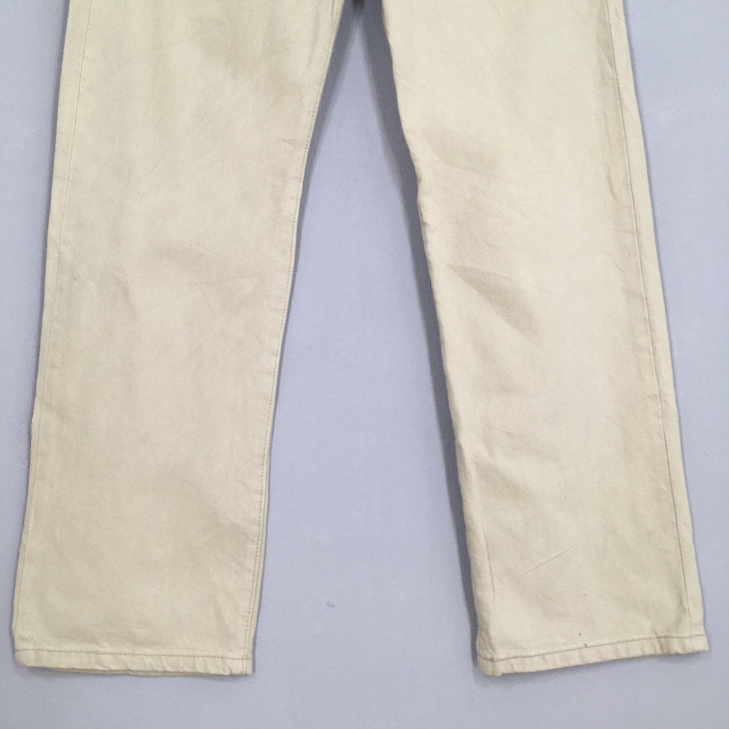 Levi's 501 Cream Straight Cut Jeans Size 31x31