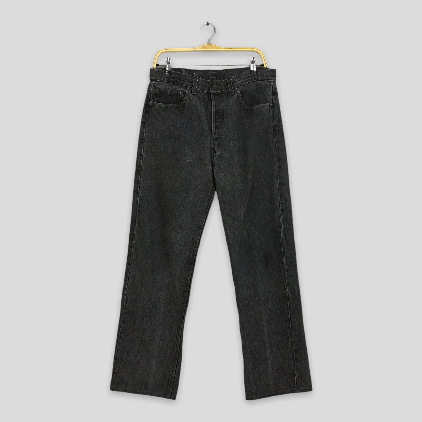 Levi's 501 Levi's Super Black Faded Jeans Size 33x29