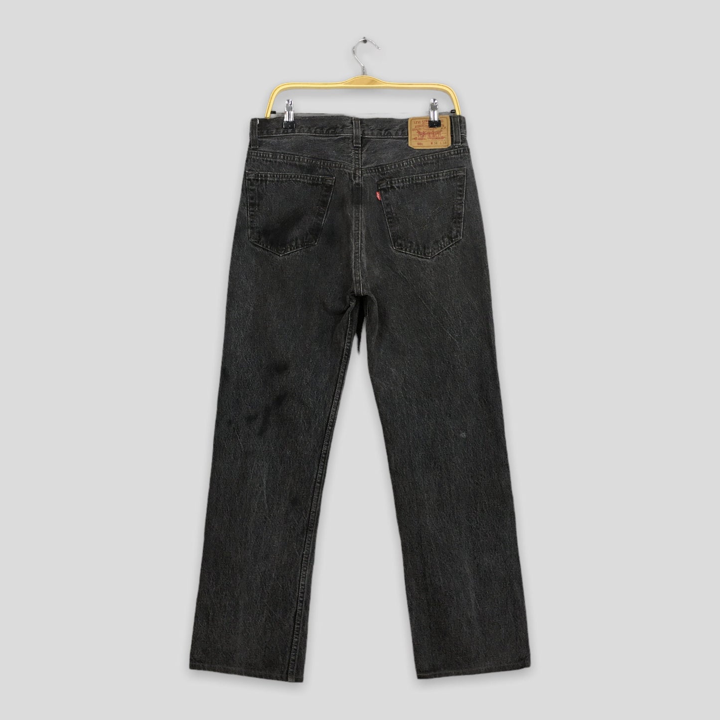 Levi's 501 Levi's Super Black Faded Jeans Size 33x29