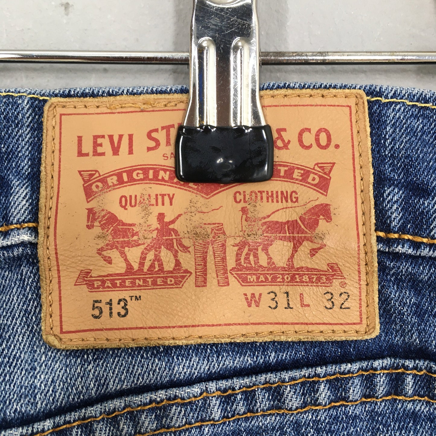 Levi's 513 Slim Straight Jeans Zipper Jeans Size 31x29.5