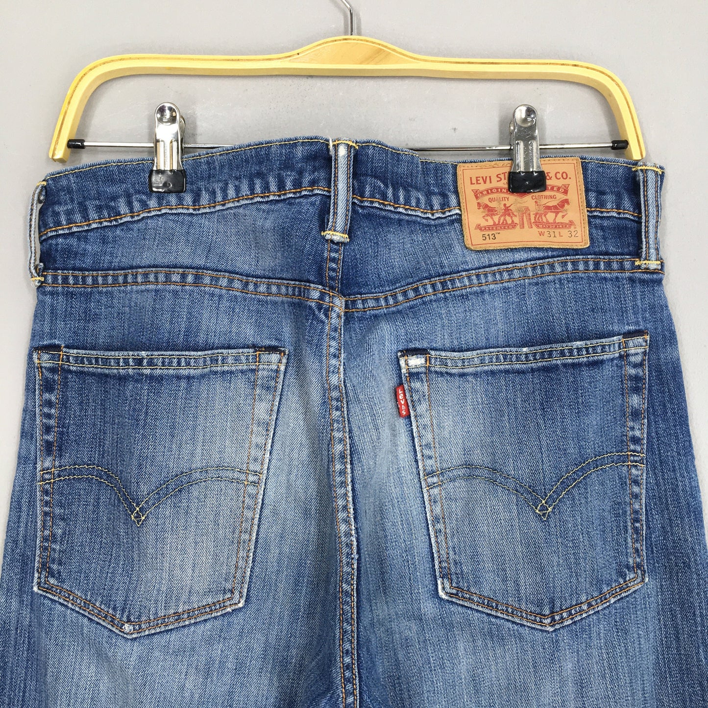 Levi's 513 Slim Straight Jeans Zipper Jeans Size 31x29.5