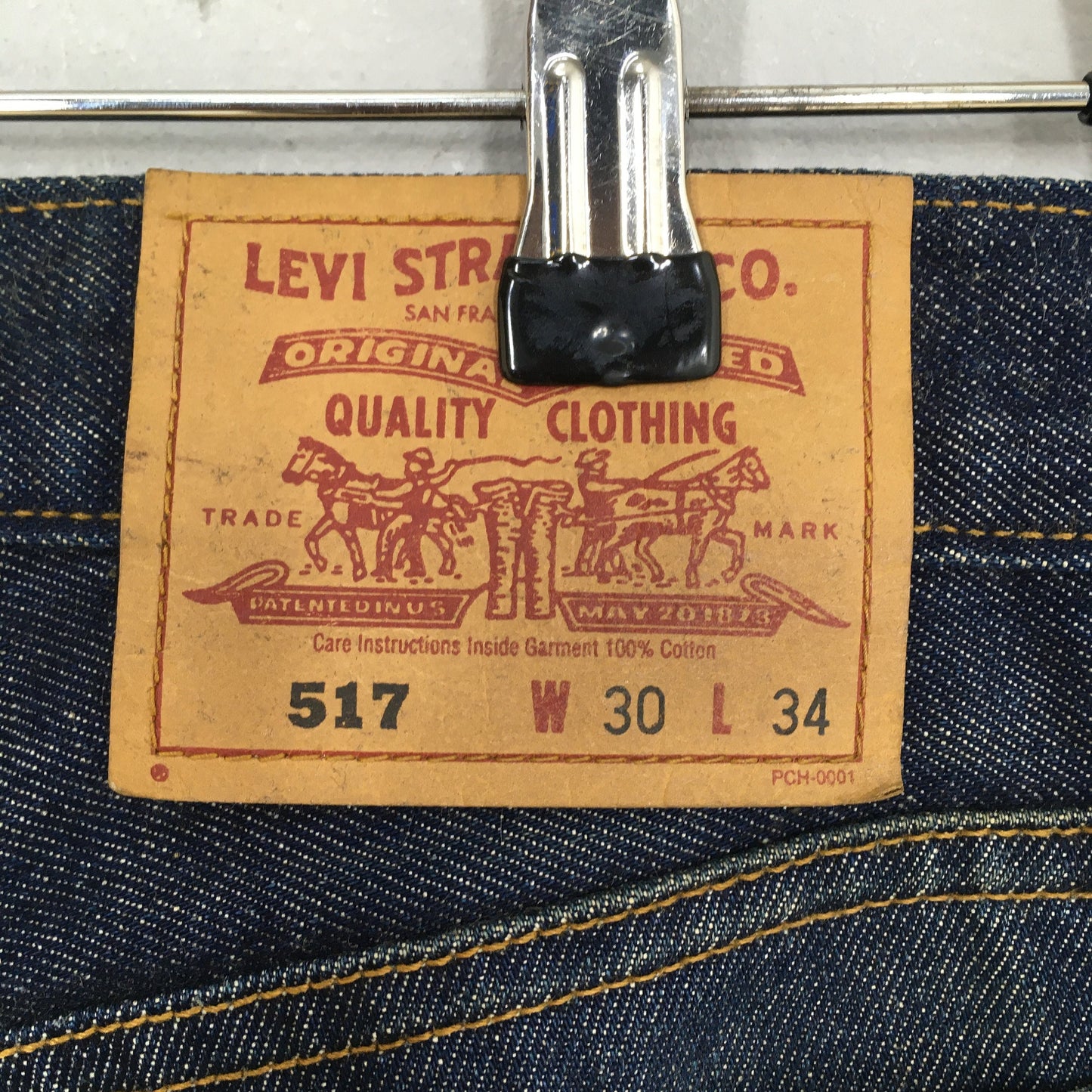 Levi's 517 Bootcut Flare Jeans Indigo Blue Size 30x31