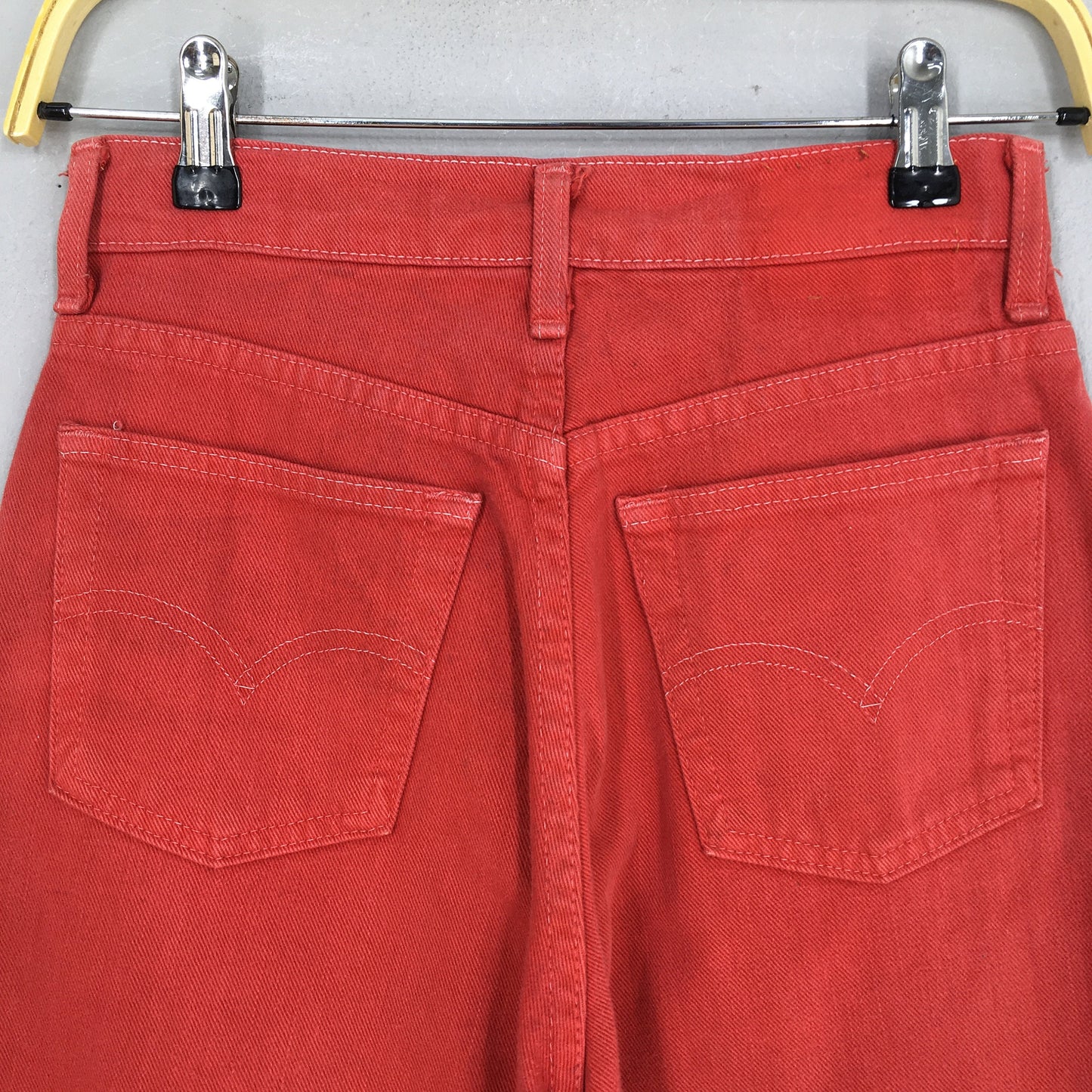 Levi's Regular Fit Jeans Red Denim Size 25x28.5