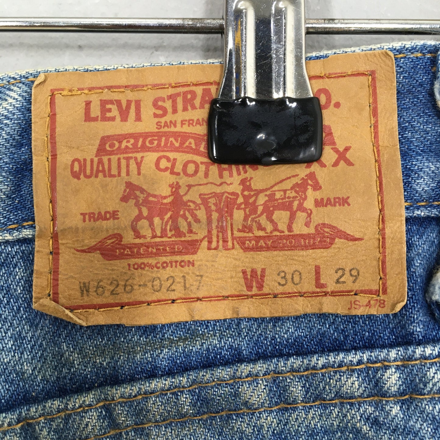 Levi's 626 Faded Blue Jeans Light Washed Size 26x30