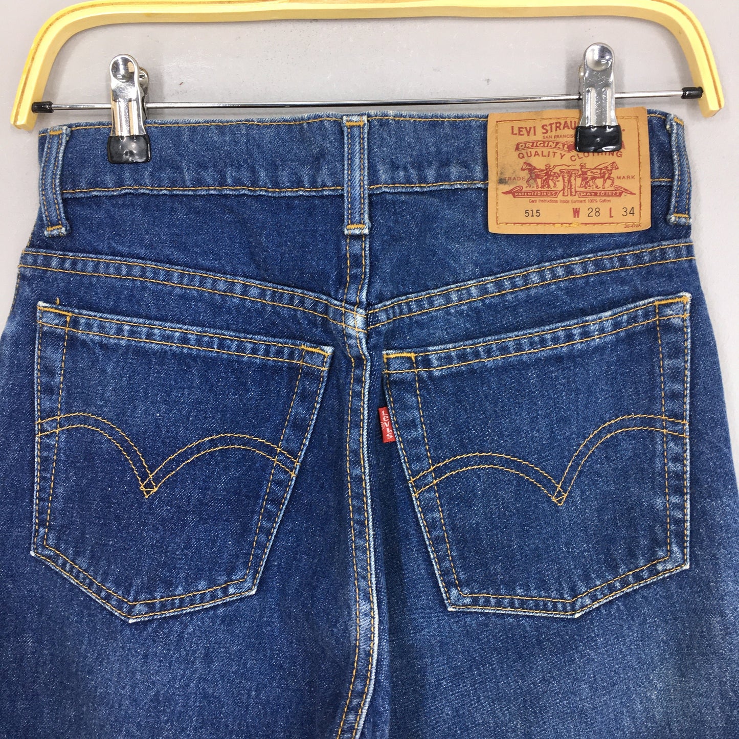 Levi's 515 Stone Washed Blue Jeans Size 27x28.5