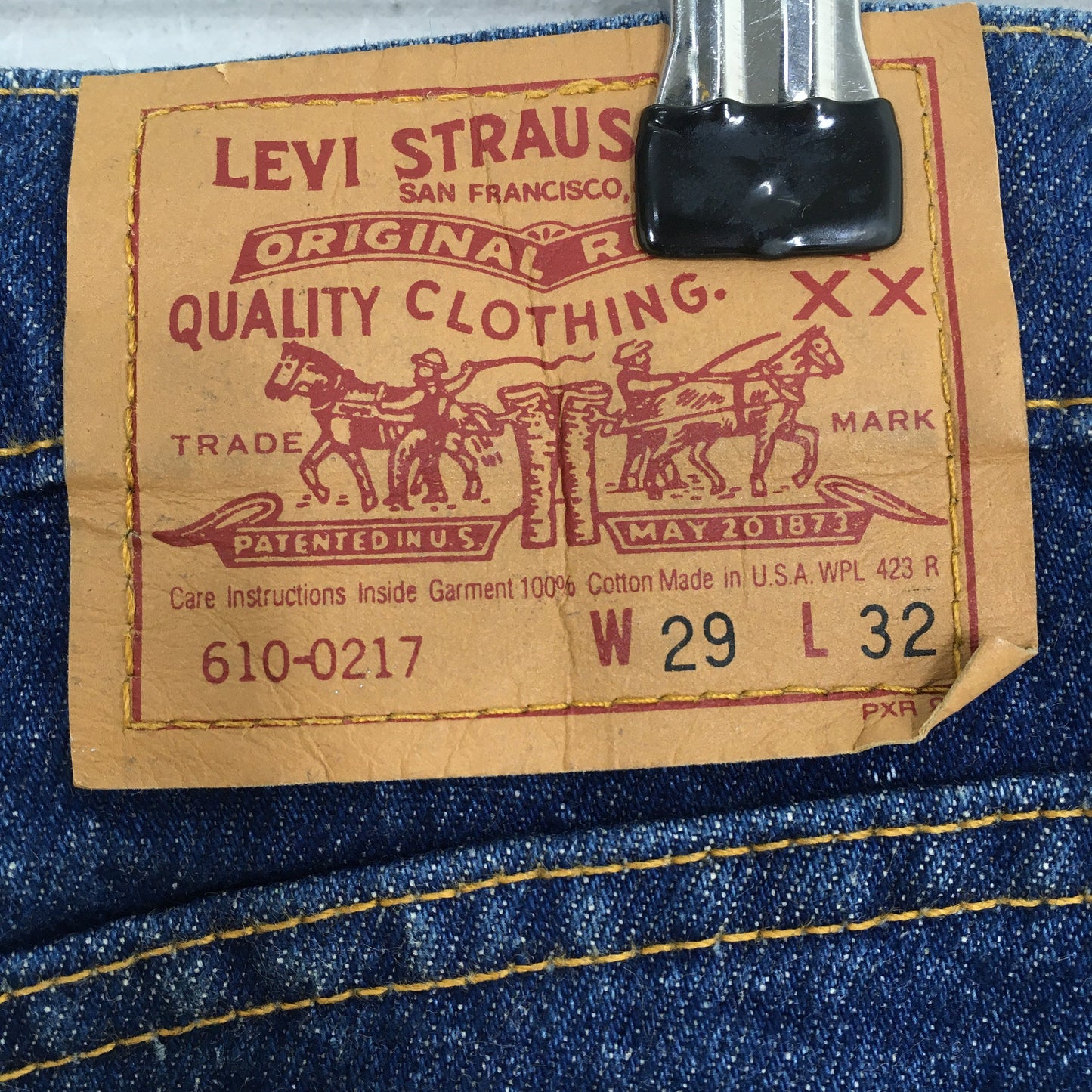 Levi's 610 Indigo Blue Tapered Leg Jeans Size 27x32