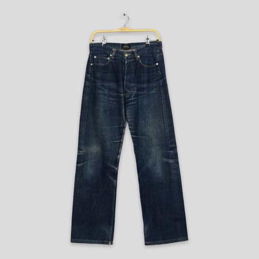 APC France Indigo Blue Selvedge Jeans Size 30x29.5