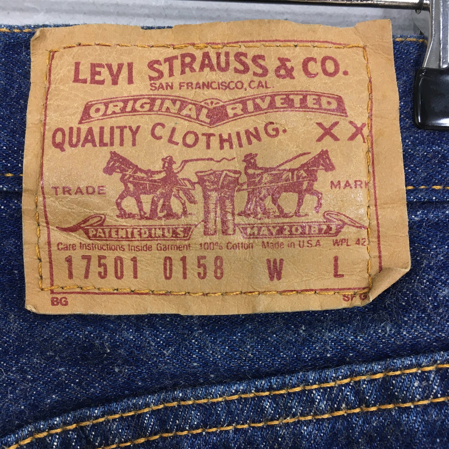 Levi's 501 Indigo Blue Jeans Size 25x29