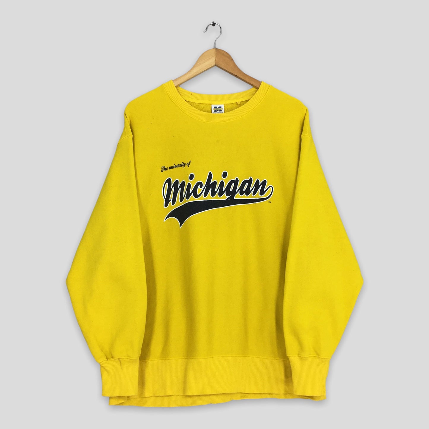 University Of Michigan Yellow Sweatshirt XLarge