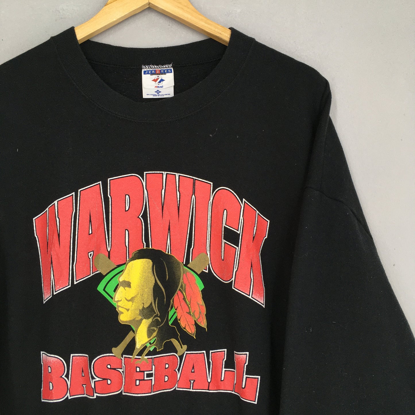 Warwick Warriors Baseball Black Sweatshirt XXLarge