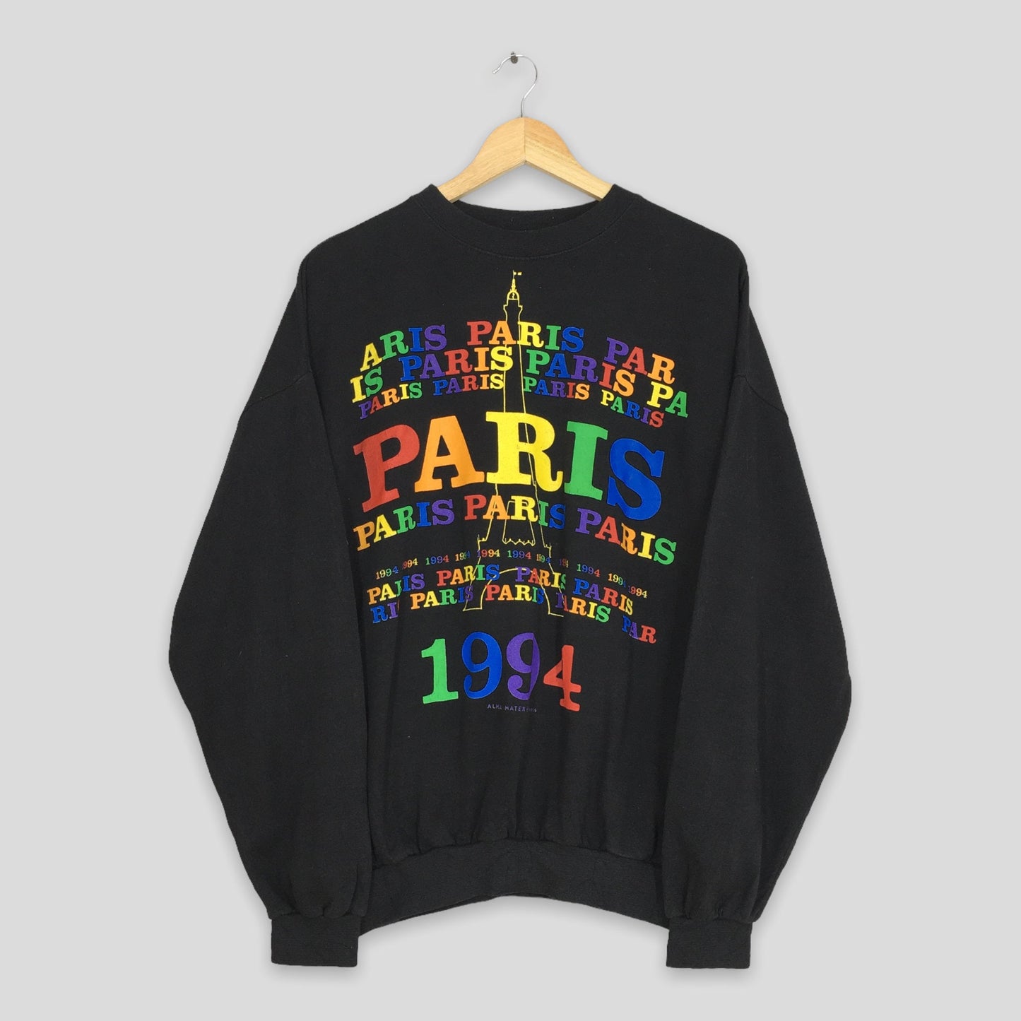 Paris France Eiffel Tower Sweatshirt Large