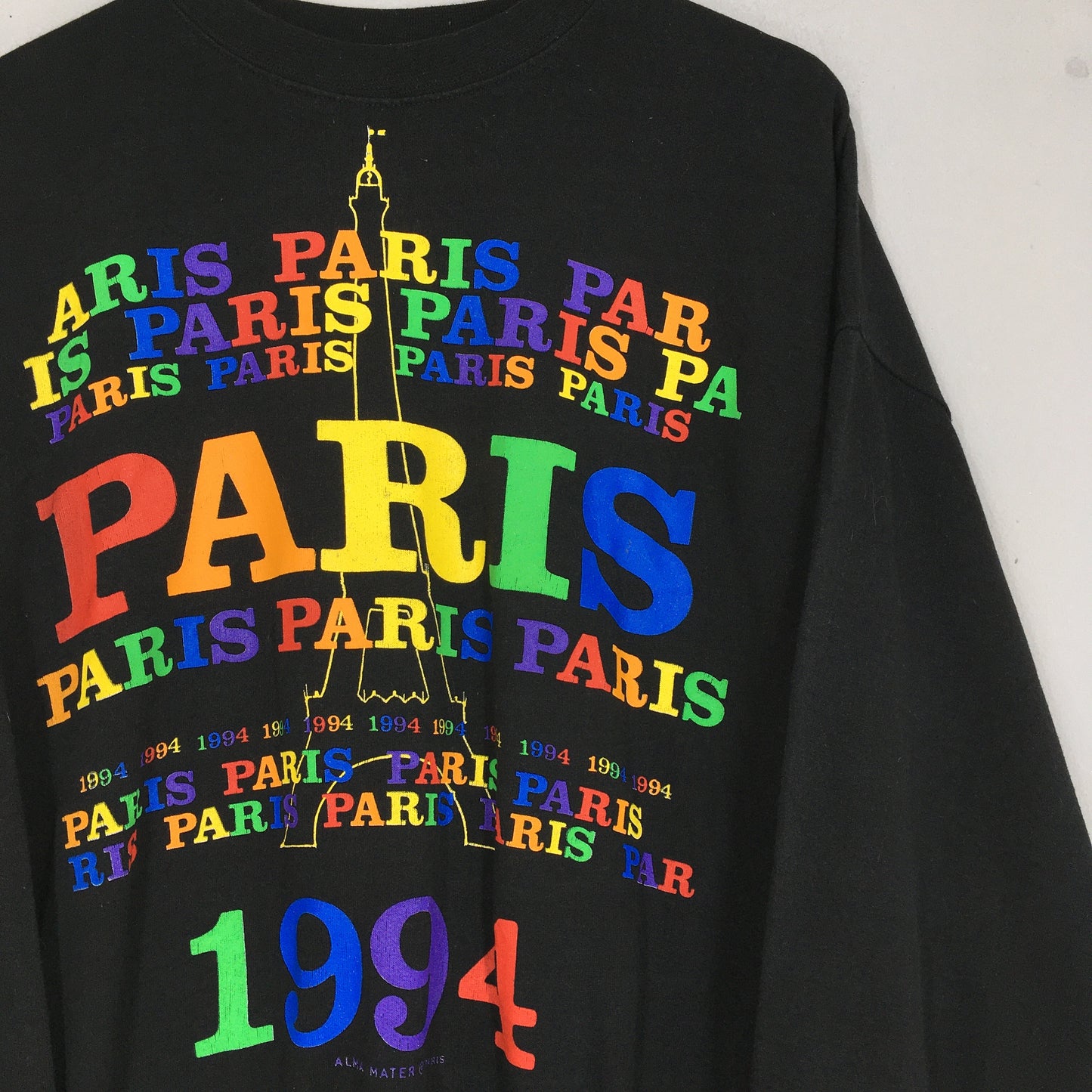 Paris France Eiffel Tower Sweatshirt Large