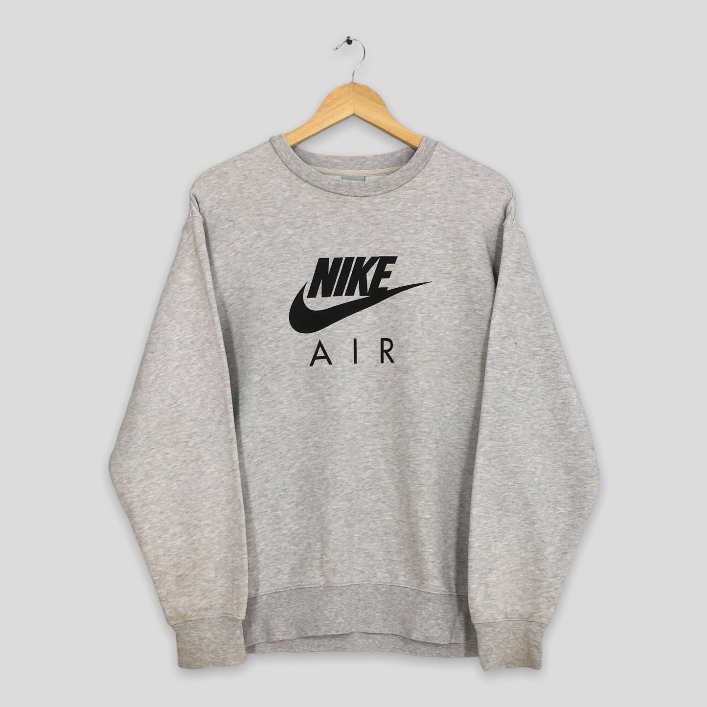 Y2K Nike Swoosh Gray Sweatshirt XLarge