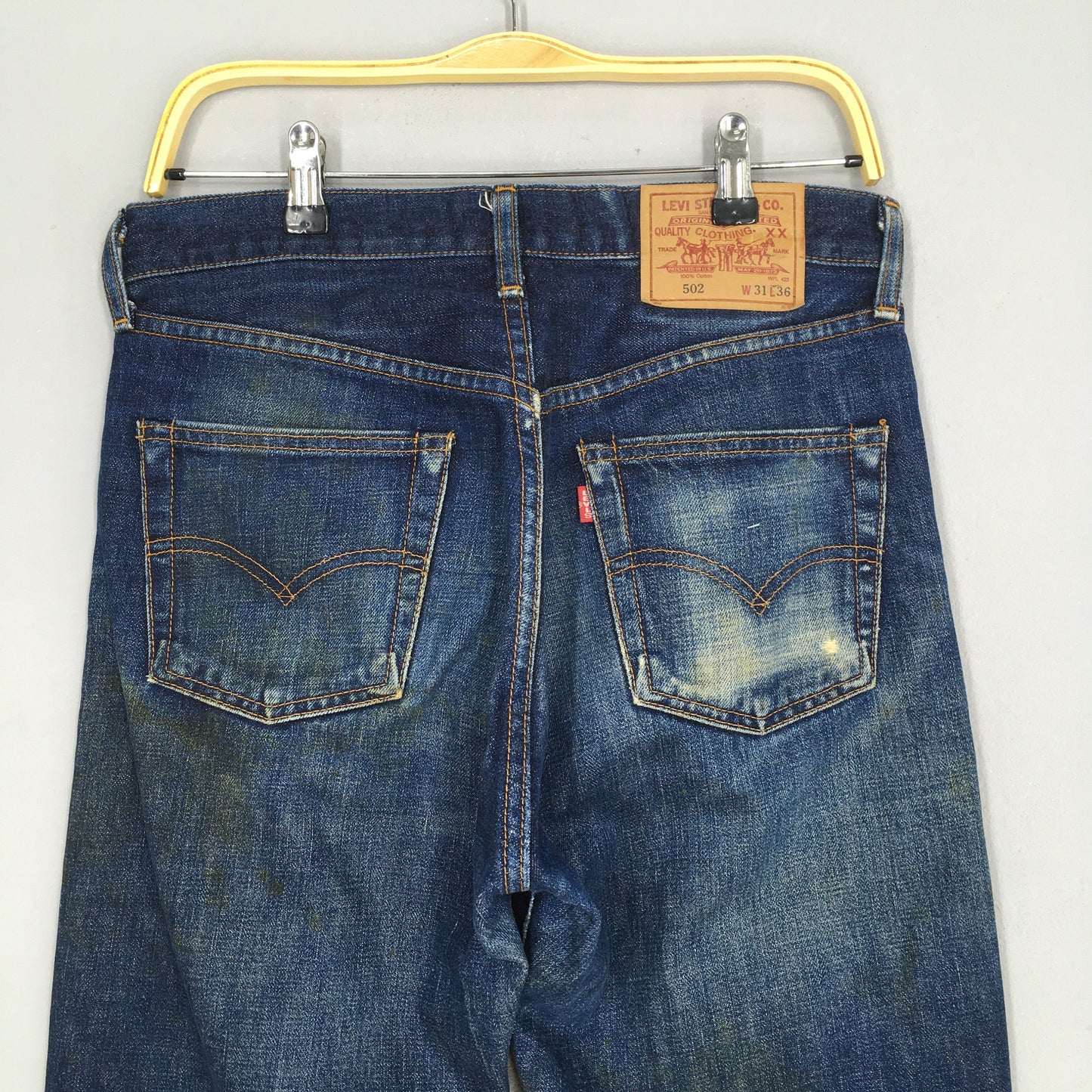 Levi's 502 Big E LVC Japan Redline Stone Washed Size 30x30