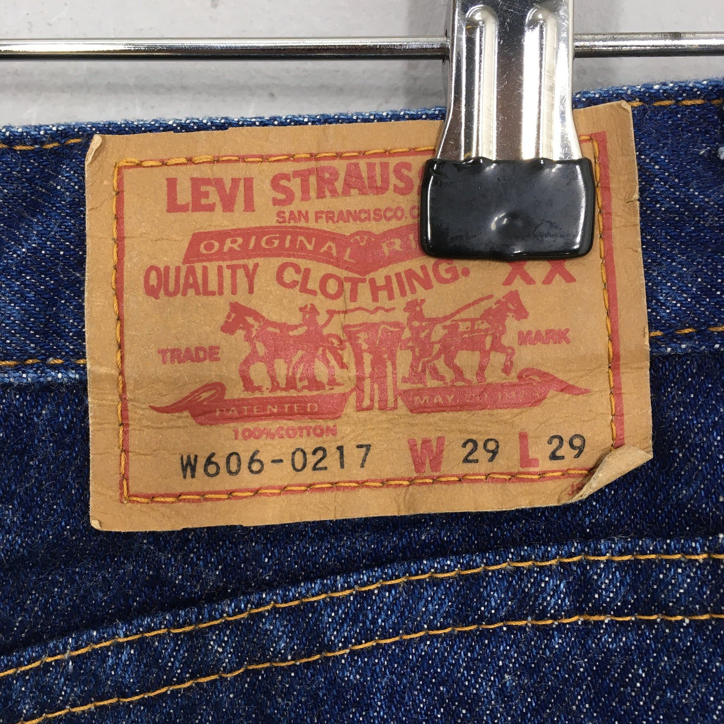 Levi's 606 Indigo Blue Jeans Levis Slim Fit Size 25x27