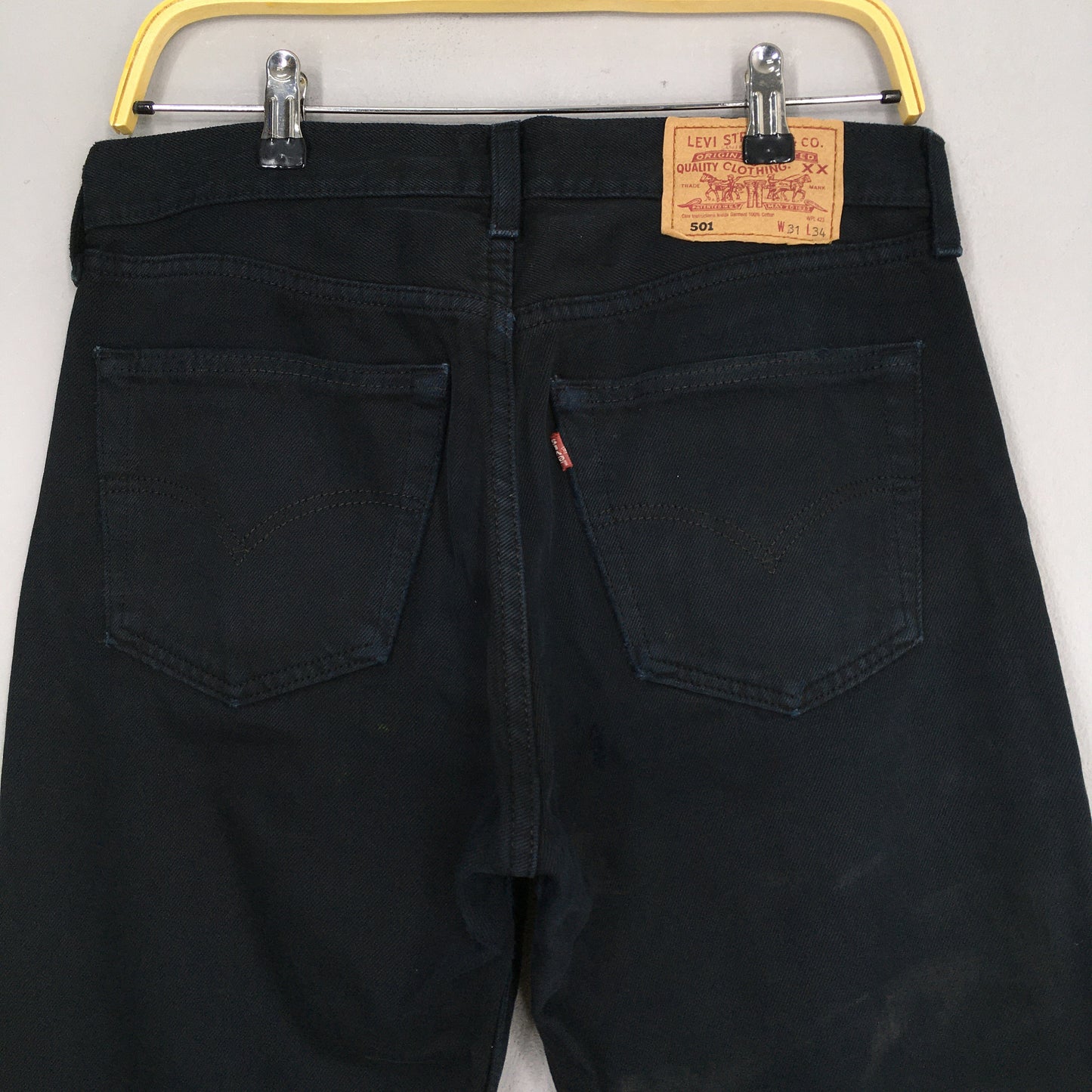 Levi's 501 Levi's Super Black Overdyed Size 30x32