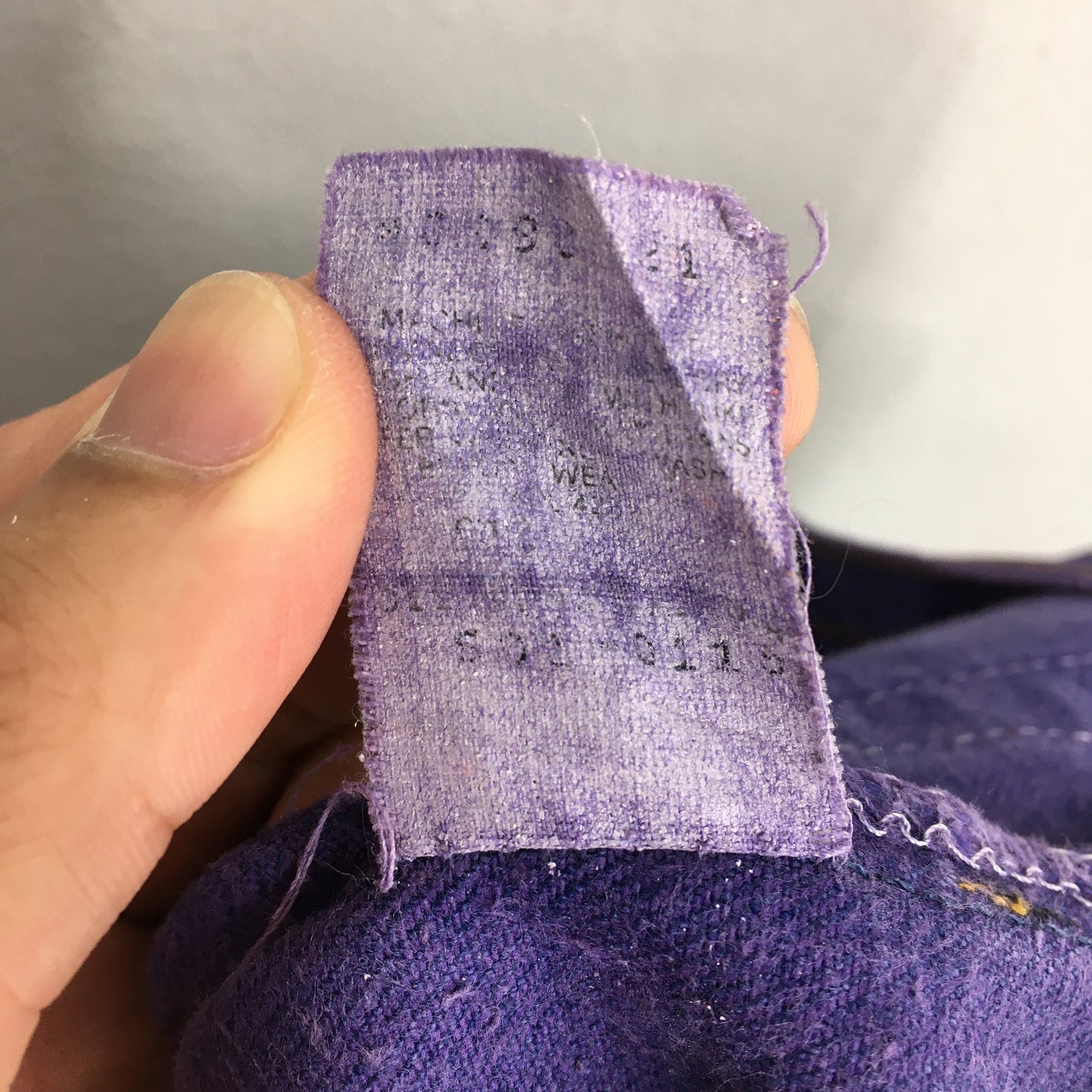 Levi's 501 Purple Overdyed Straight Cut Size 32x27