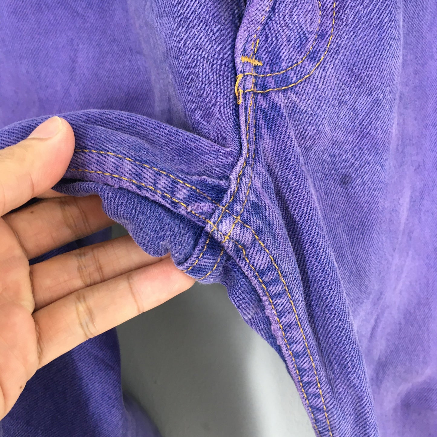 Levi's 501 Purple Overdyed Straight Cut Size 32x27