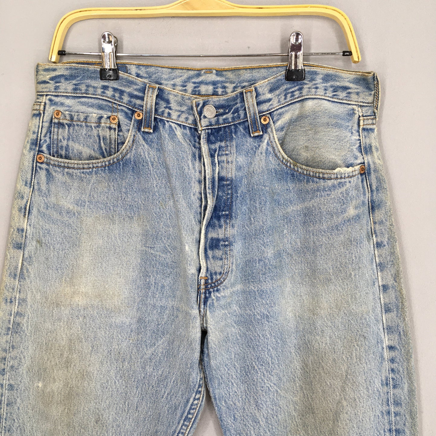 Levi's 501 Light Wash Jeans Faded Size 32x32.5