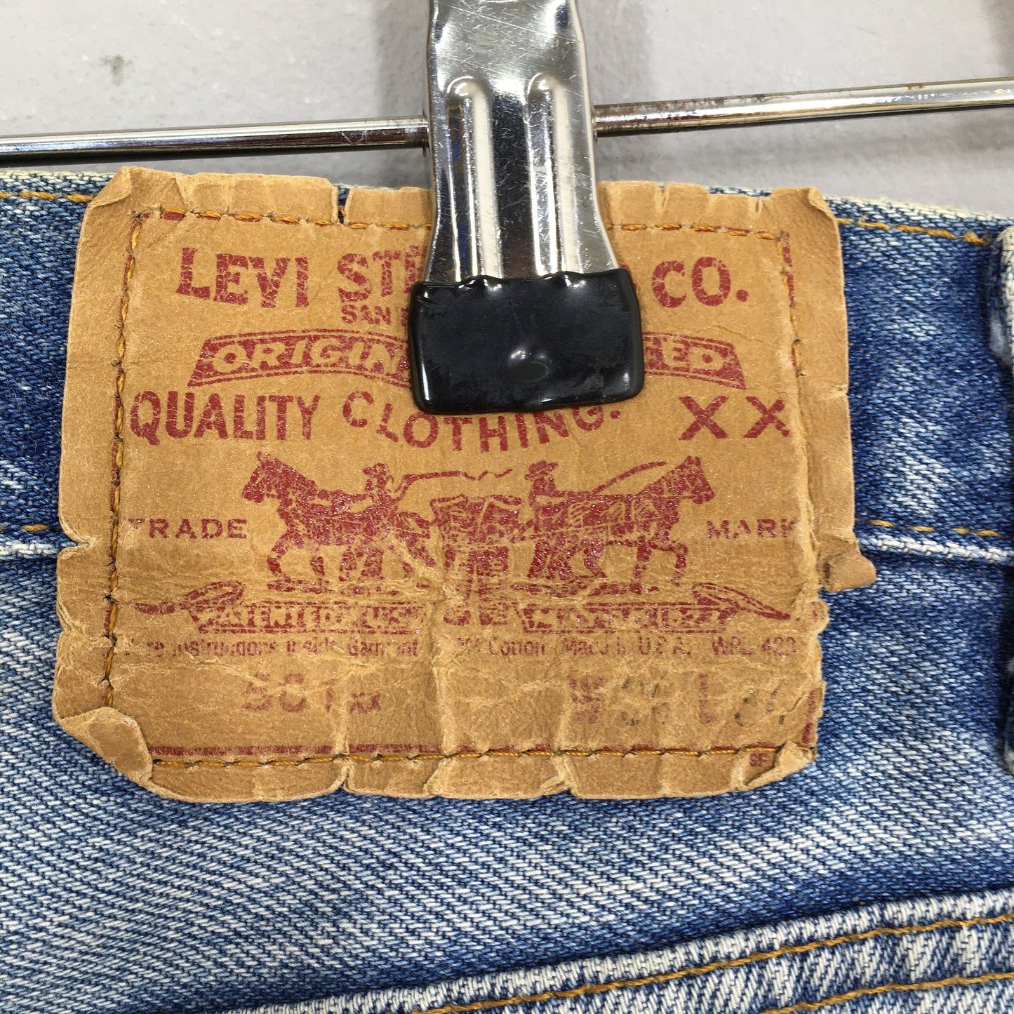 Levi's 501XX Faded Blue Jeans Size 32x30