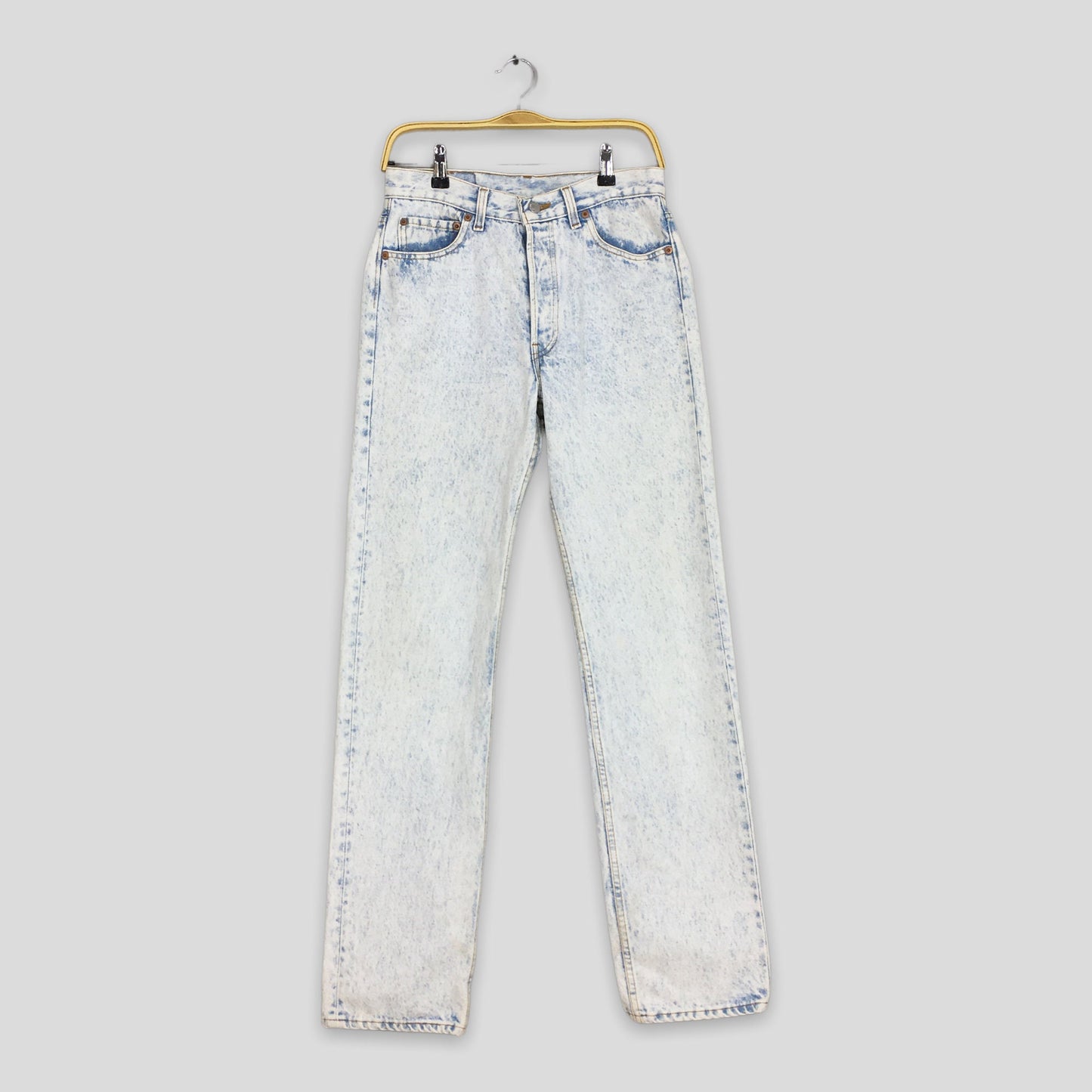 Levi's 501 Light Blue Acid Washed Size 28x33