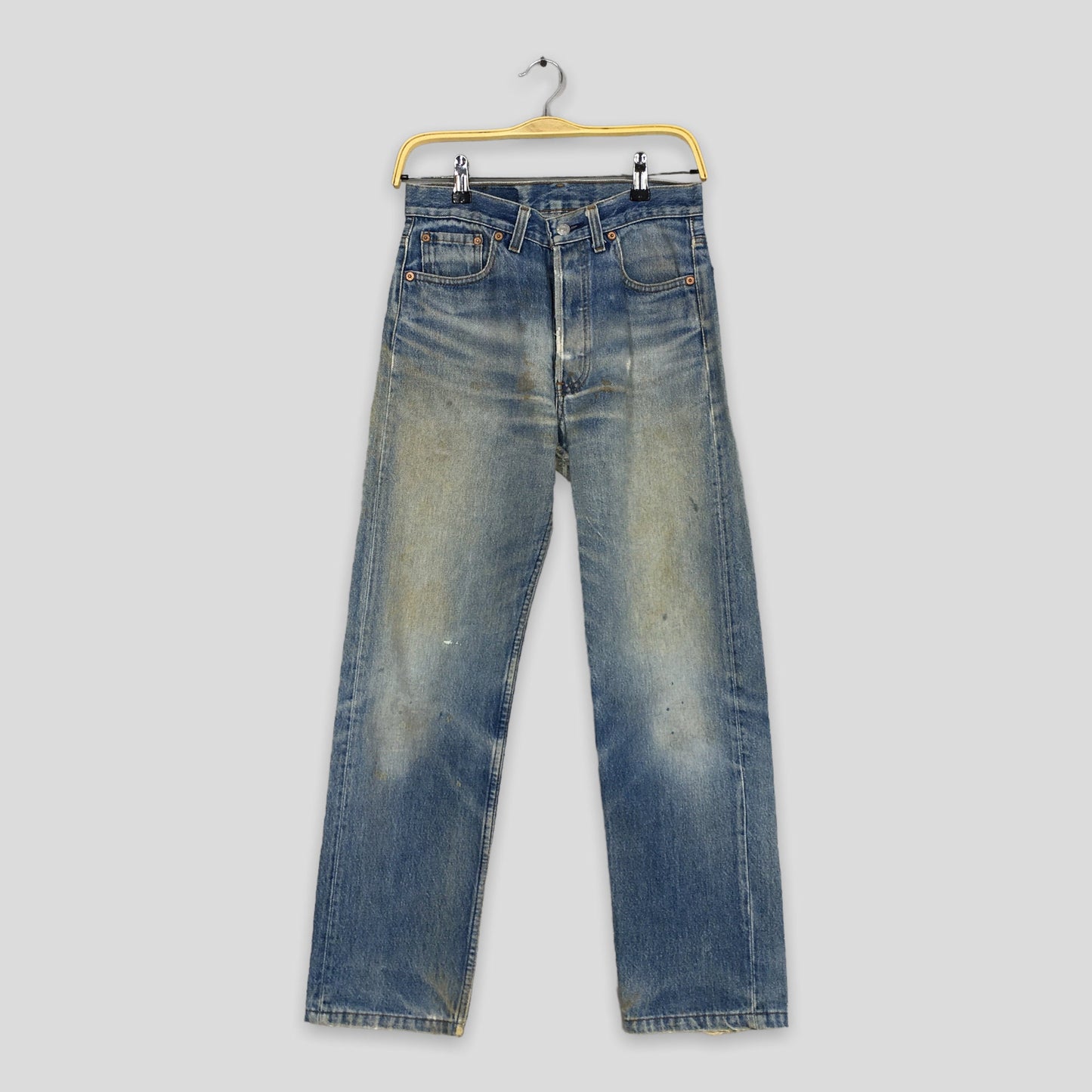 Levi's 501 Light Wash Jeans Faded Size 27x28