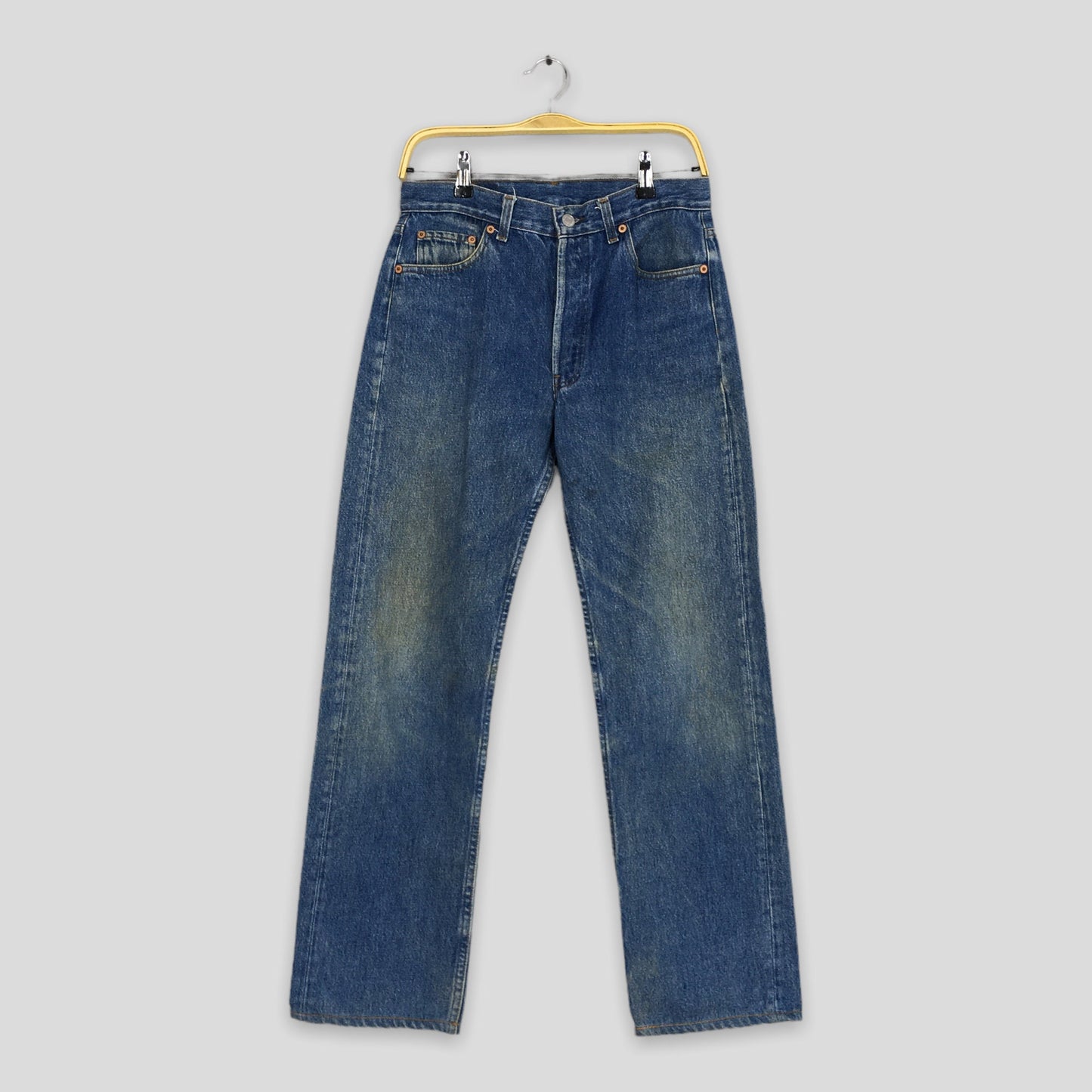 Levi's 501 Faded Dirty Blue Jeans Size 29x28