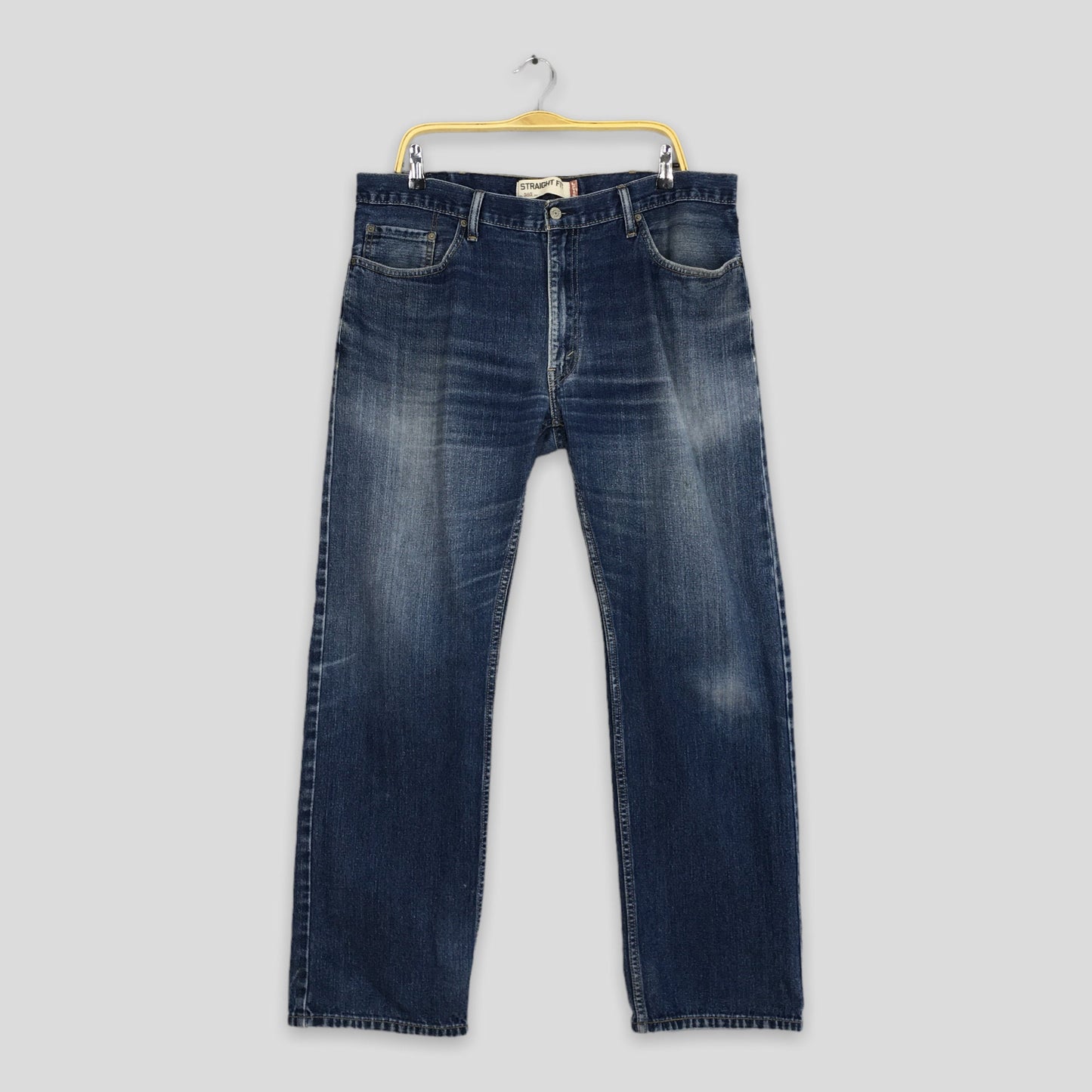 Levi's 505 Straight Fit Jeans Faded Blue Jeans Size 39x30