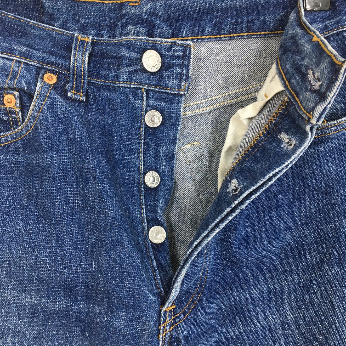 Levi's 501XX Stonewash Blue Jeans Size 28x30