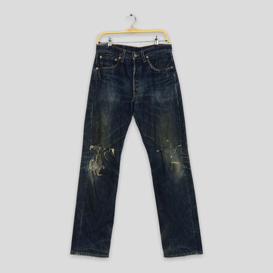 Levi's 501 Distressed Ripped Jeans Size 30x31.5