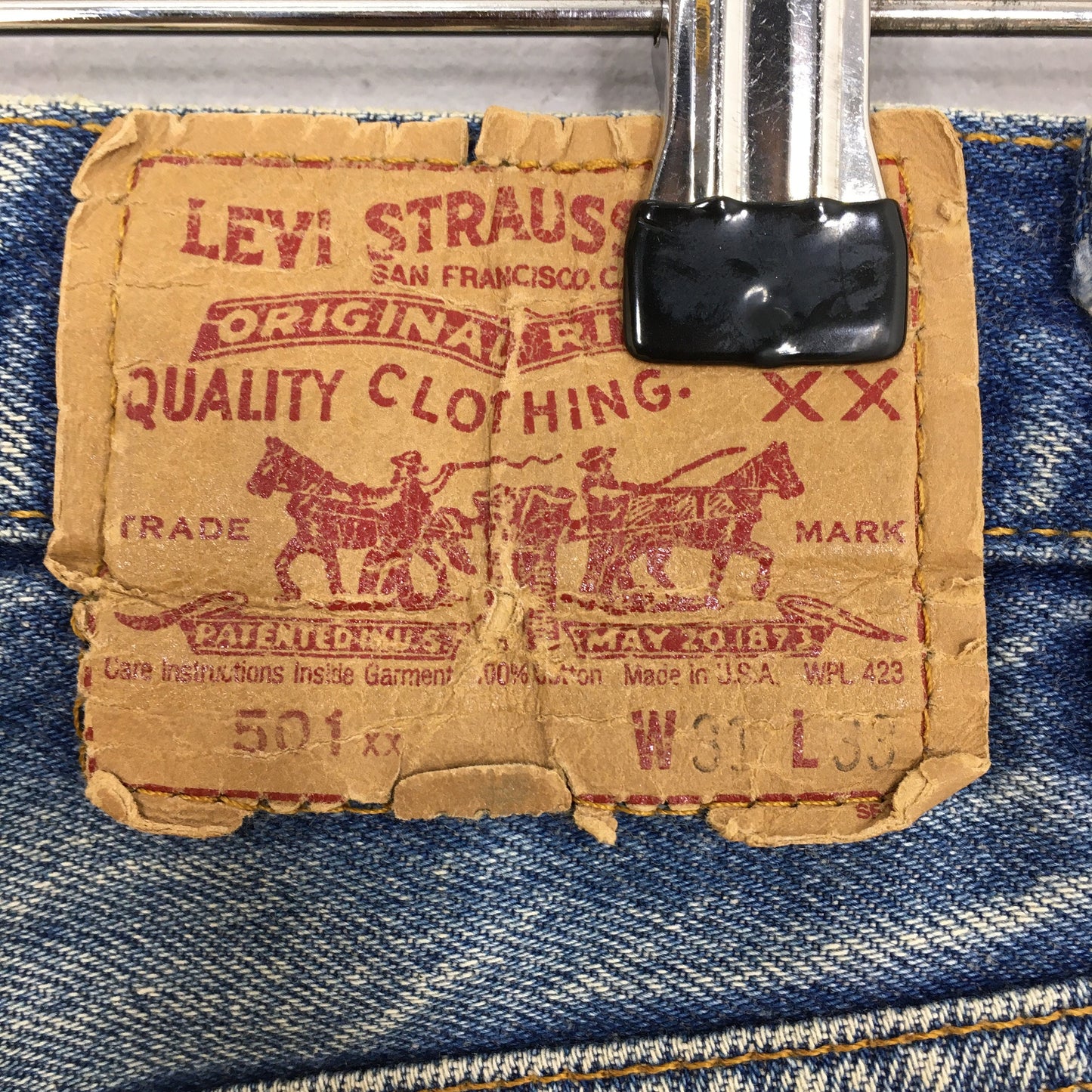 Levi's 501XX Blue Stone Washed Jeans Size 29x27