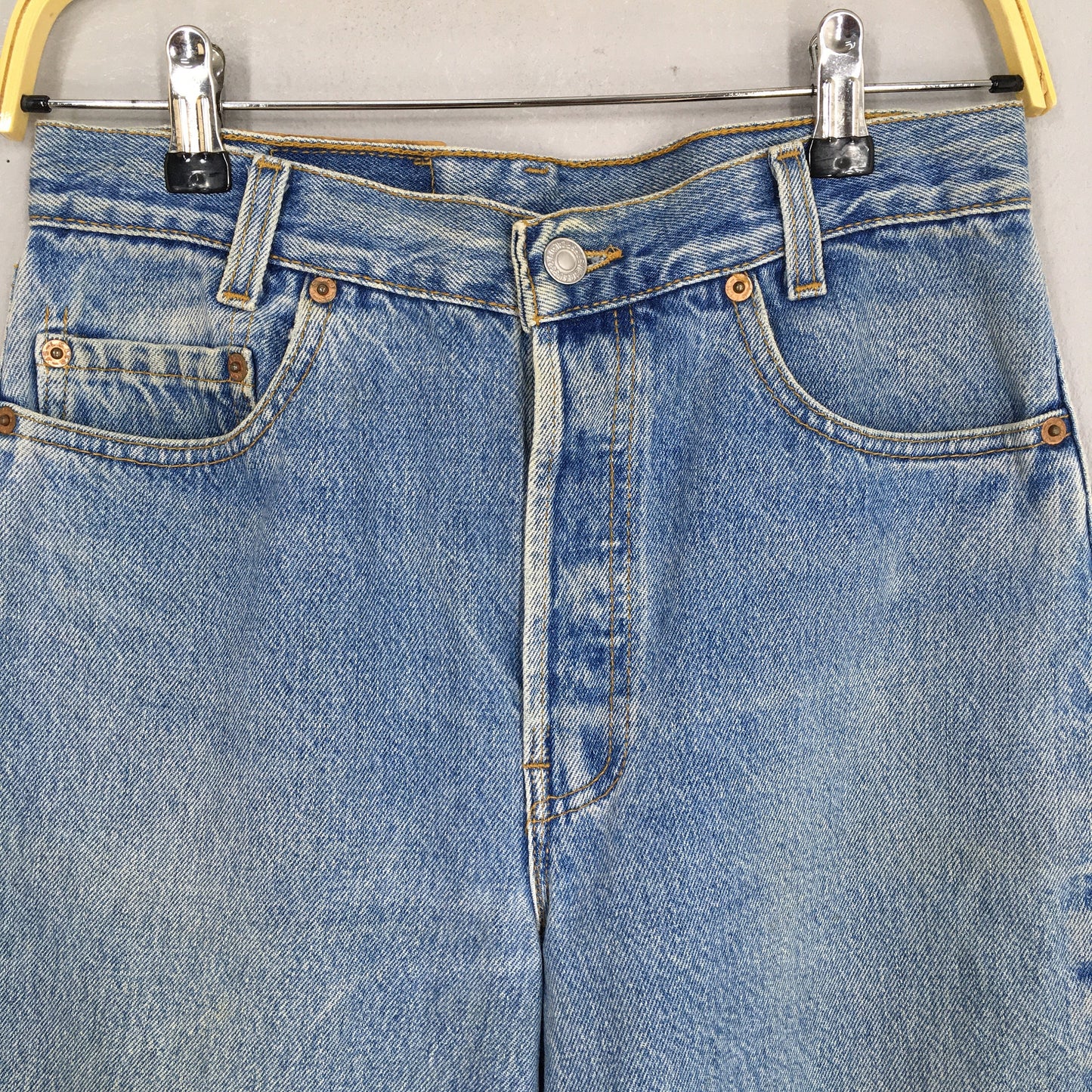 Levi's 501 Blue Faded High Waisted Jeans Size 28X30